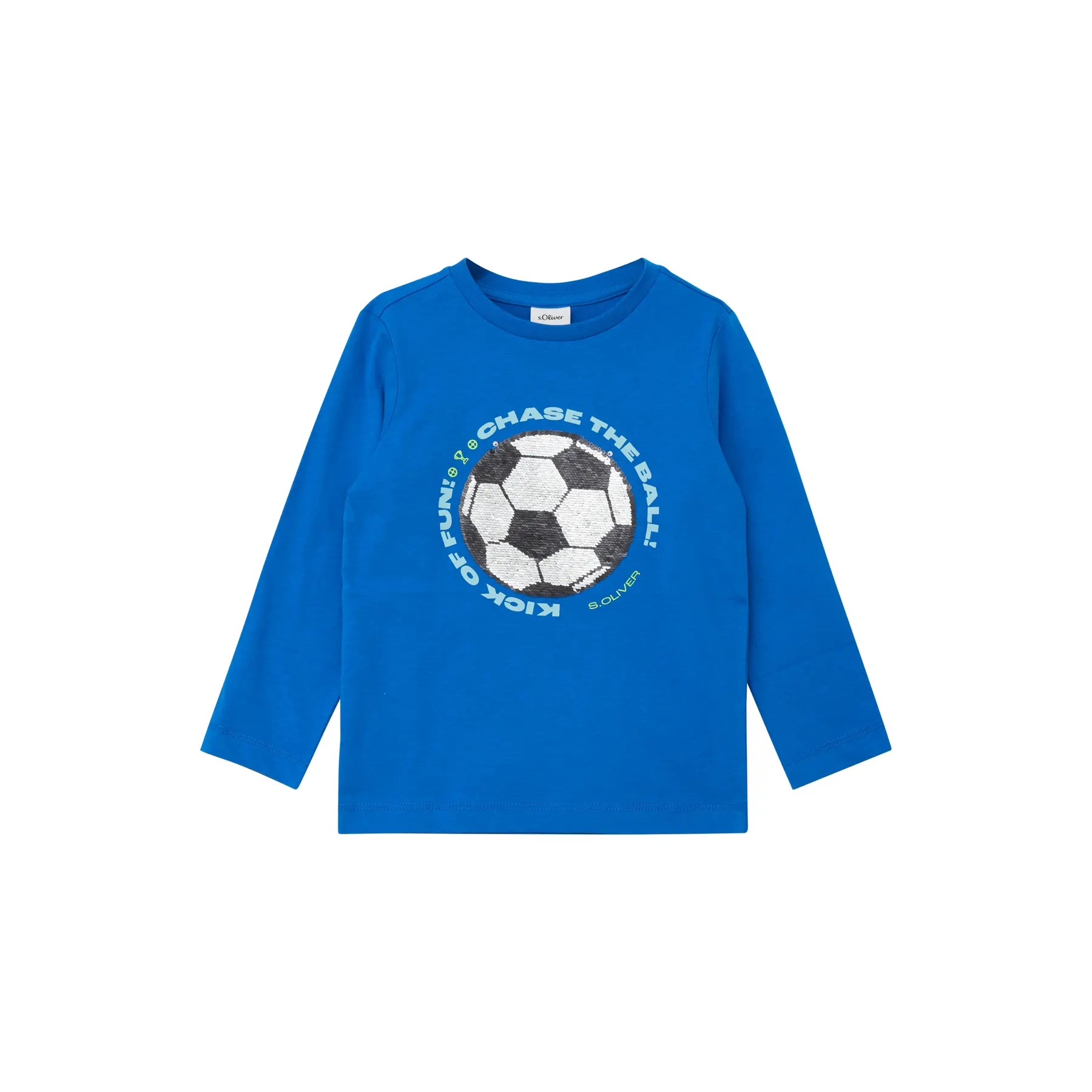 Langarmshirt mit wendbaren Pailletten und Druck auf der Vorderseite für Kinder s.Oliver