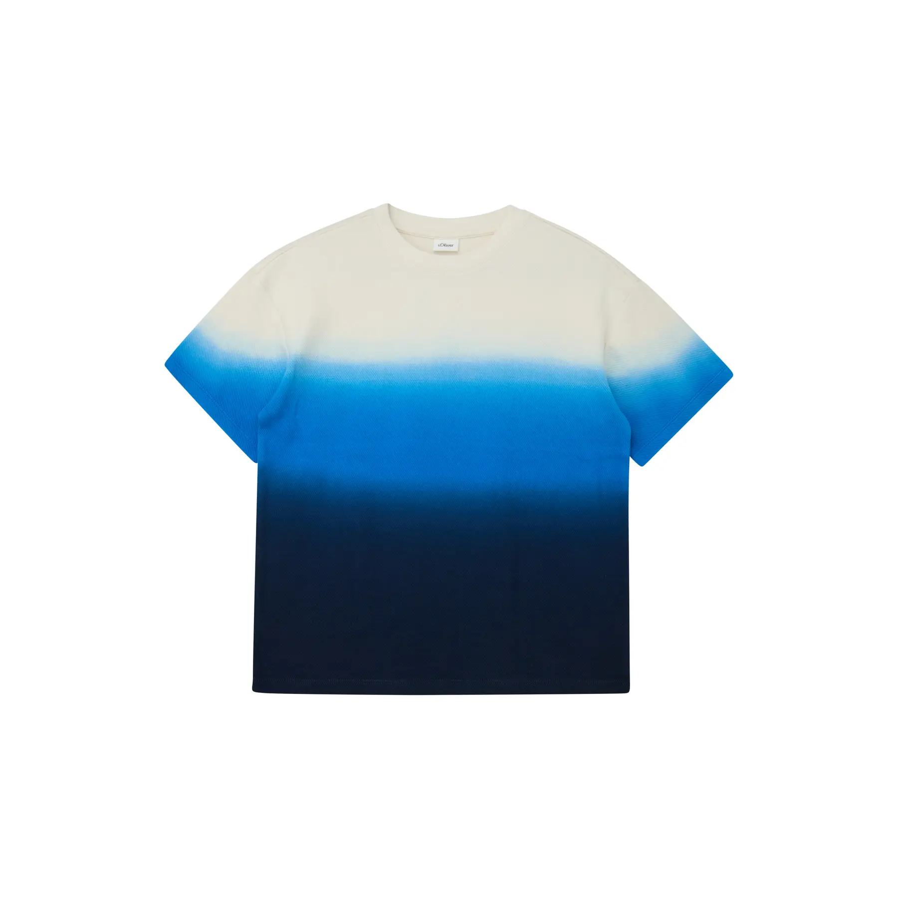 T-Shirt aus Interlock-Mesh mit weitem Schnitt und Dip-Dye-Effekt für Kinder s.Oliver