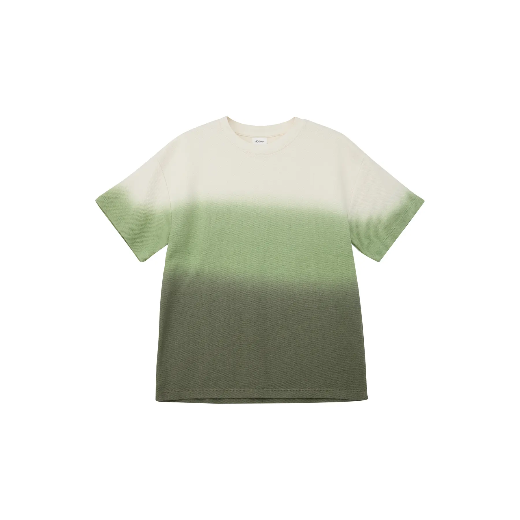T-Shirt aus Interlock-Mesh mit weitem Schnitt und Dip-Dye-Effekt für Kinder s.Oliver