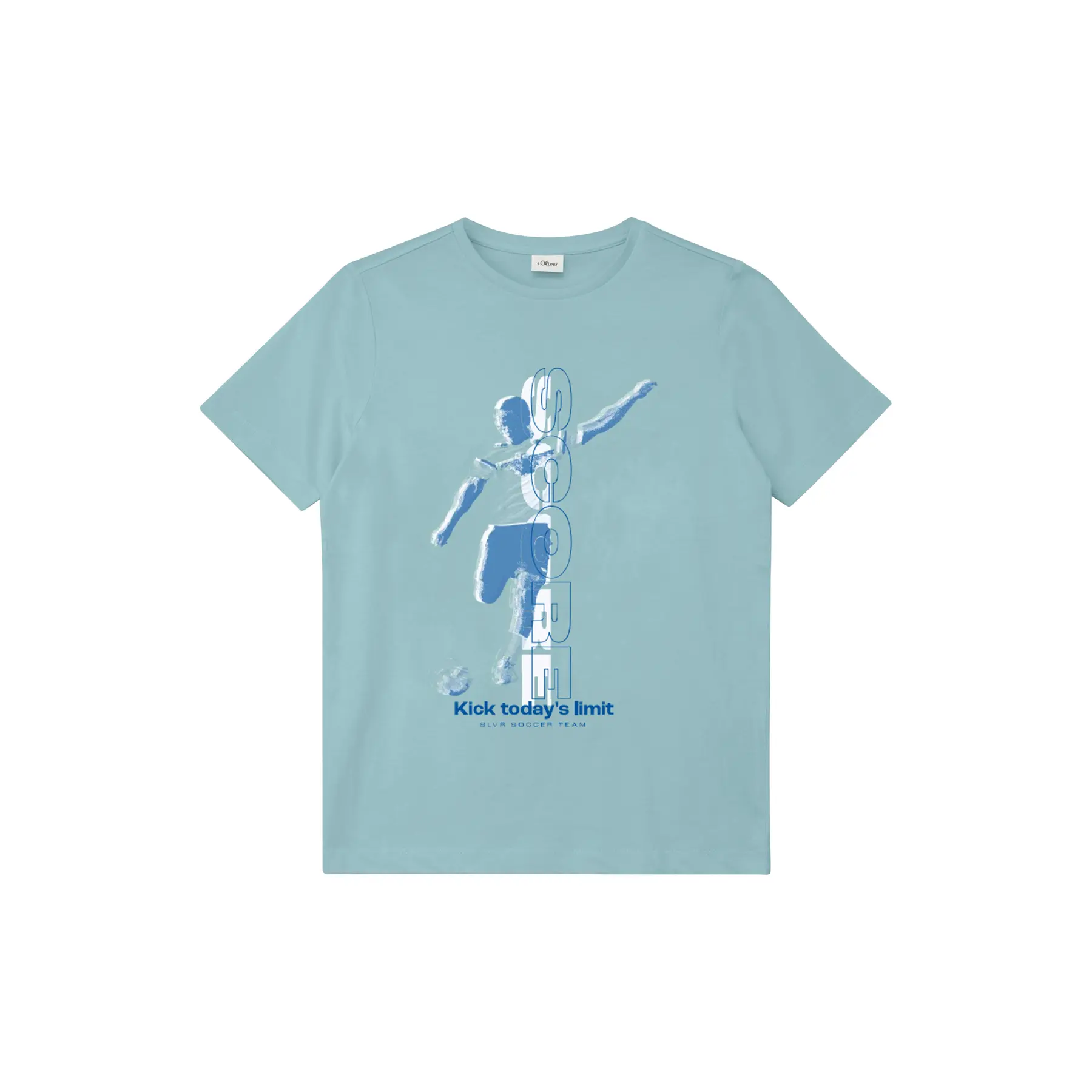 T-shirt in cotone con stampa frontale taglio dritto bambino s.Oliver