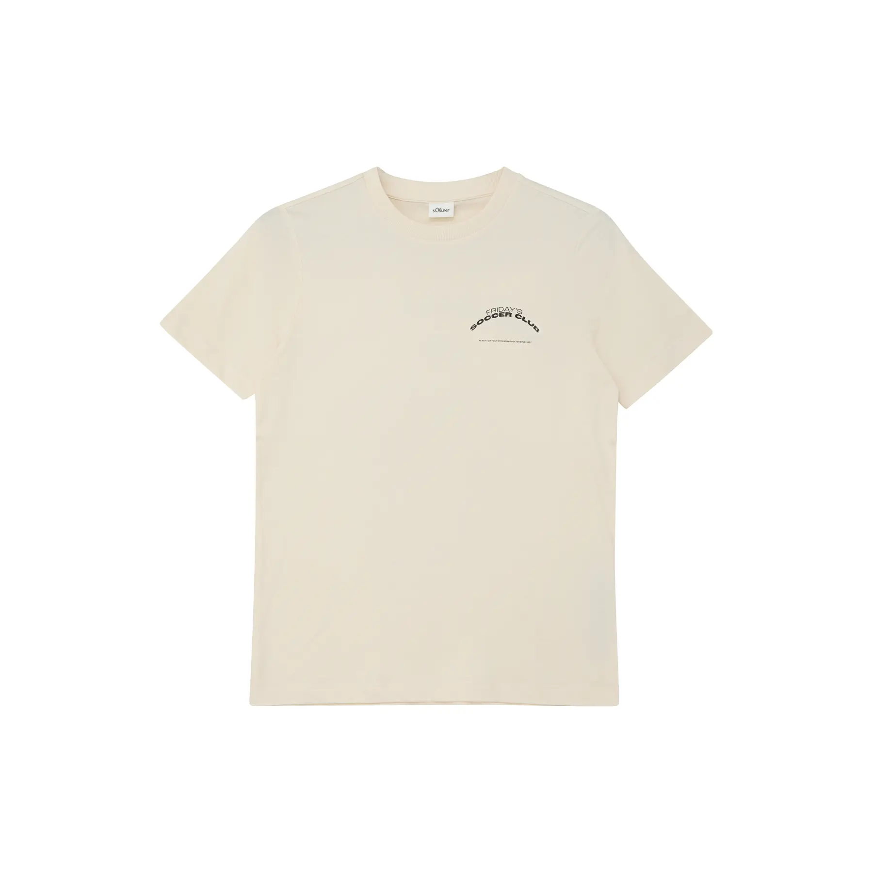 T-shirt van jersey met kleine print op de voorkant kind s.Oliver