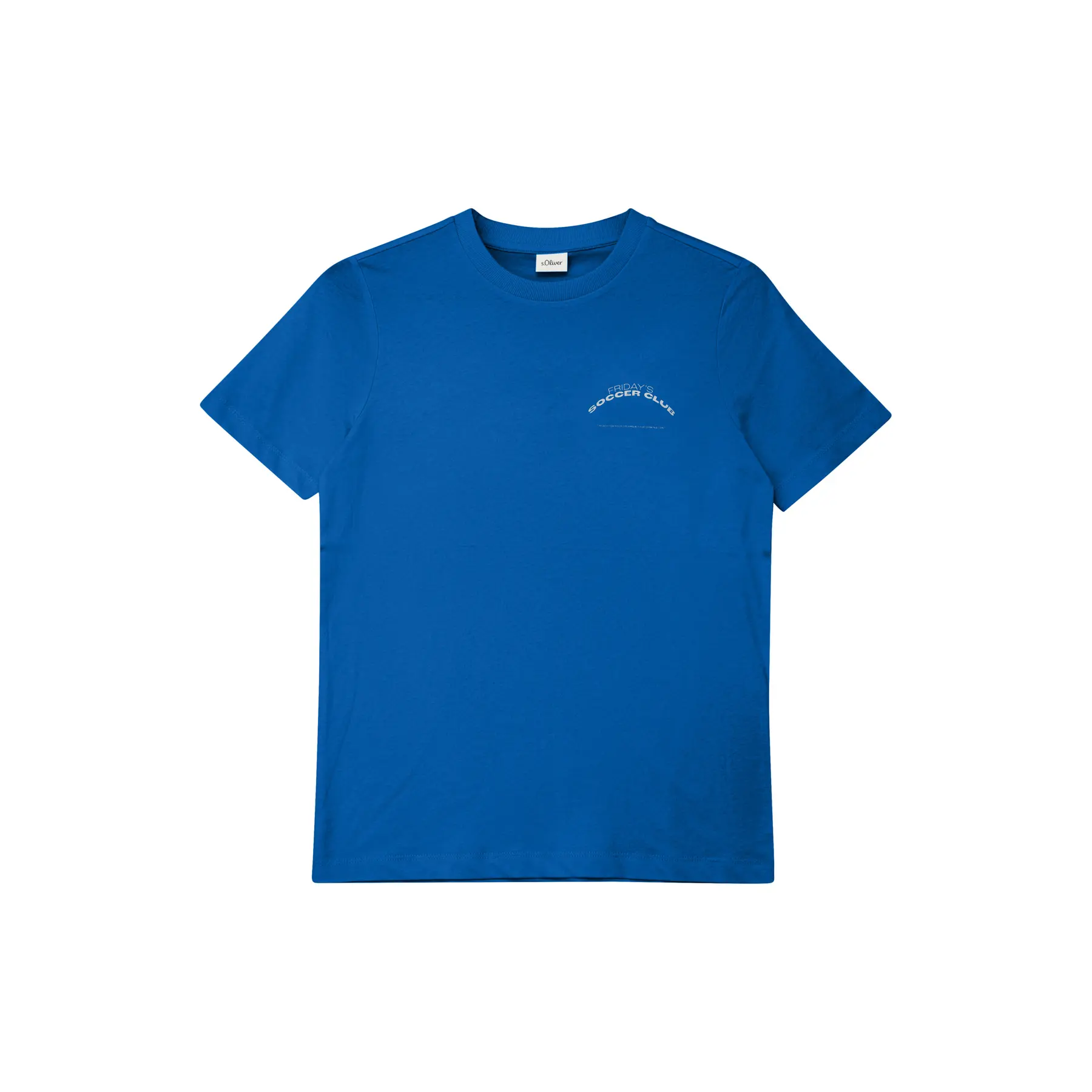 T-shirt van jersey met kleine print op de voorkant kind s.Oliver