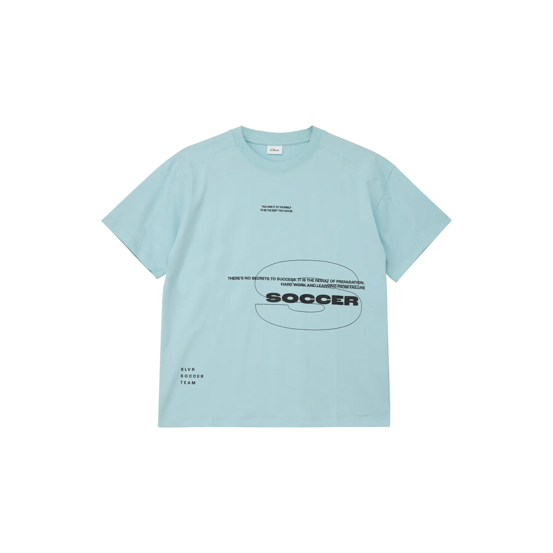 T-shirt oversize con stampa davanti e cuciture tagliate bambino s.Oliver