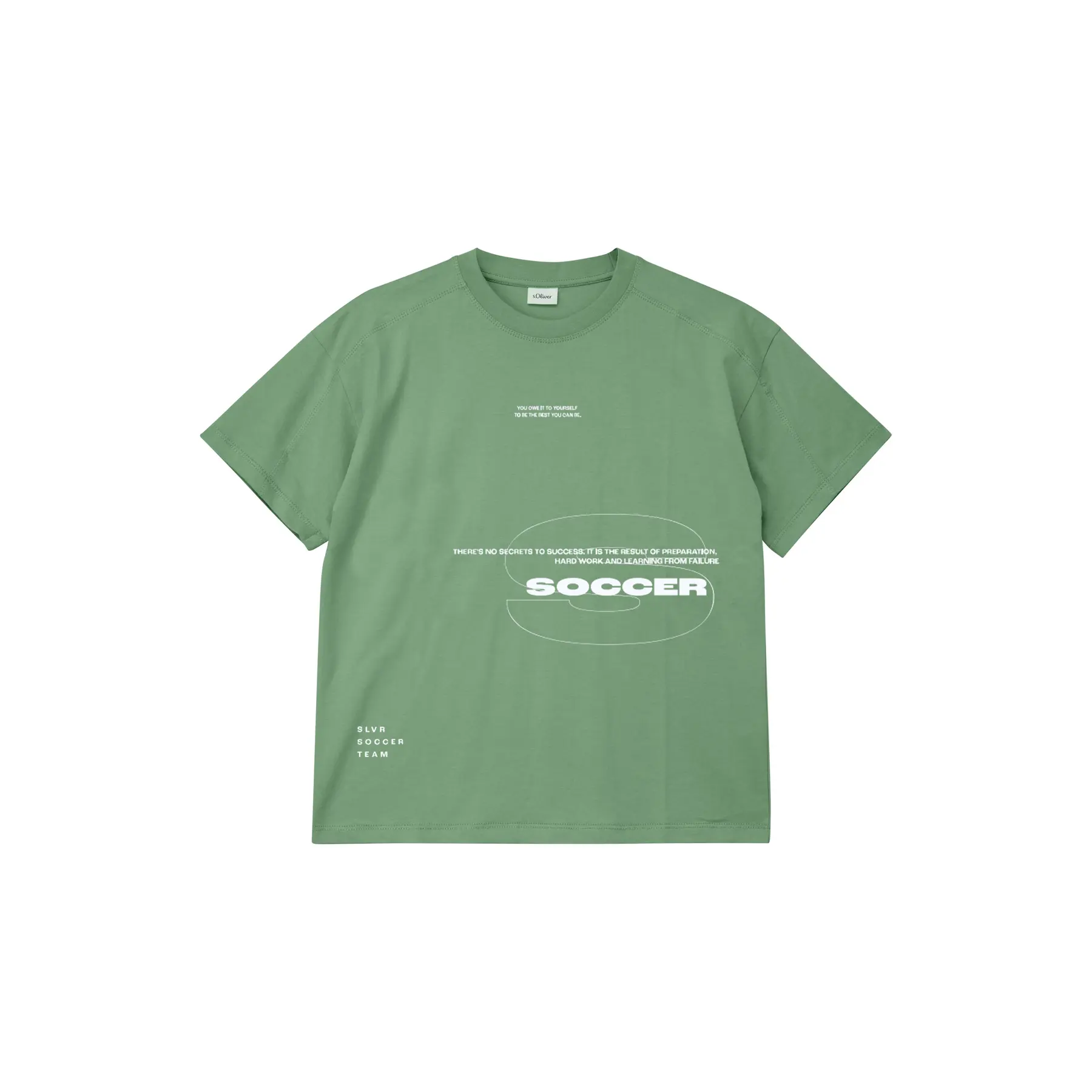 T-shirt oversize con stampa davanti e cuciture tagliate bambino s.Oliver