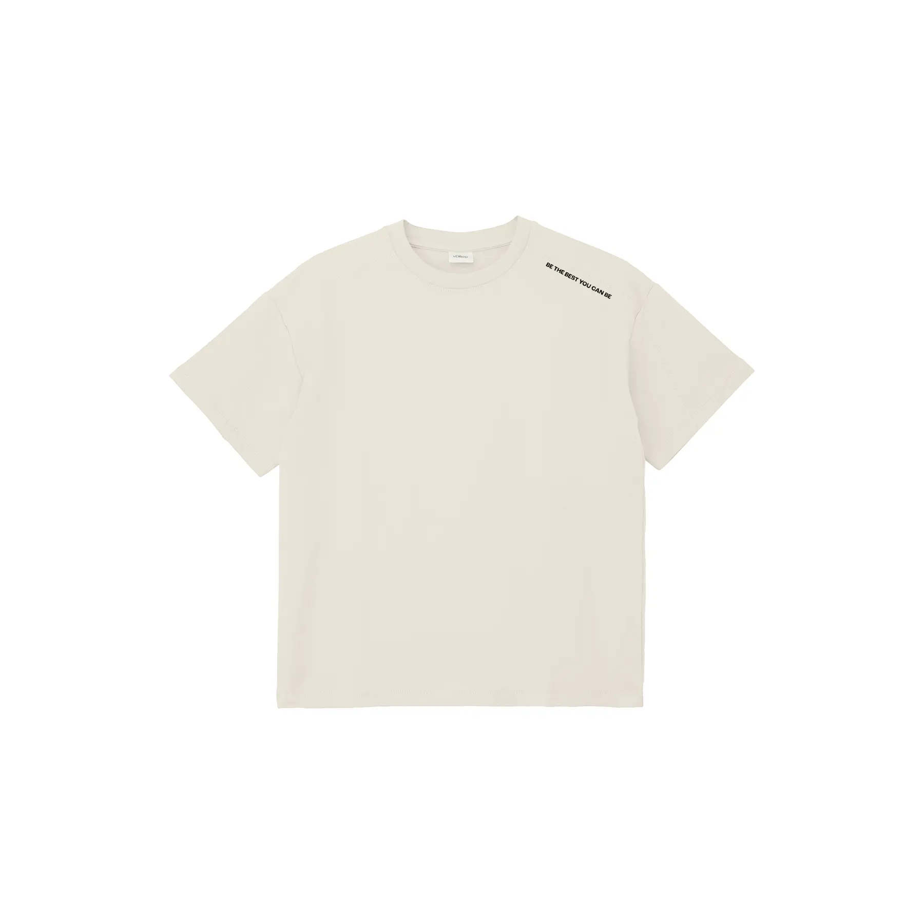 Oversize T-Shirt aus leichter Sweatware mit bedrucktem Detail für Kinder s.Oliver