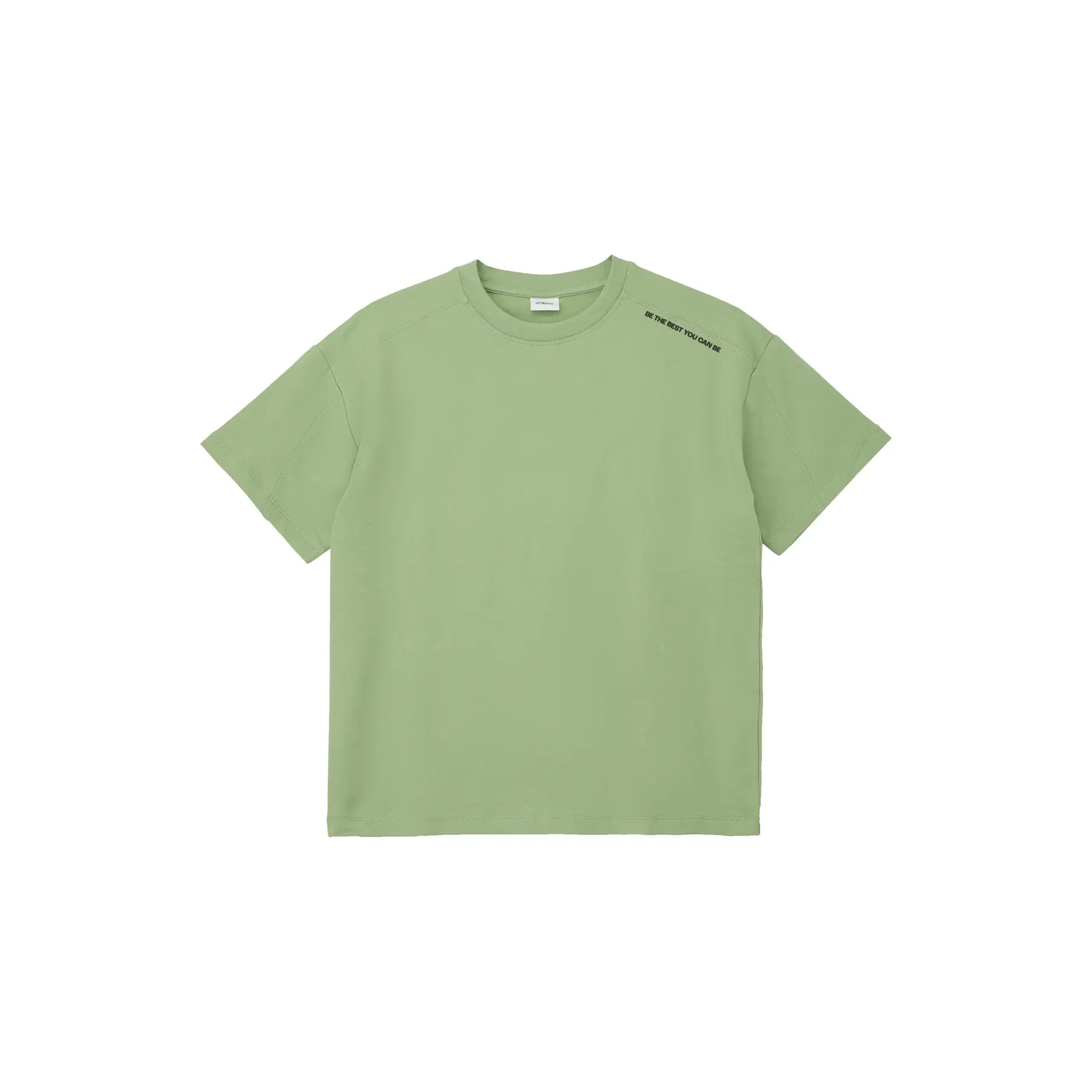 Oversize T-Shirt aus leichter Sweatware mit bedrucktem Detail für Kinder s.Oliver