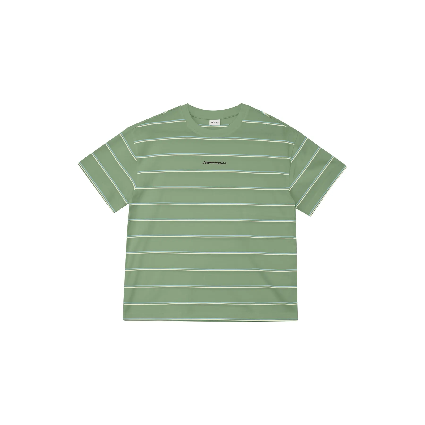 Oversize T-Shirt mit Streifen und Druckdetails für Kinder s.Oliver