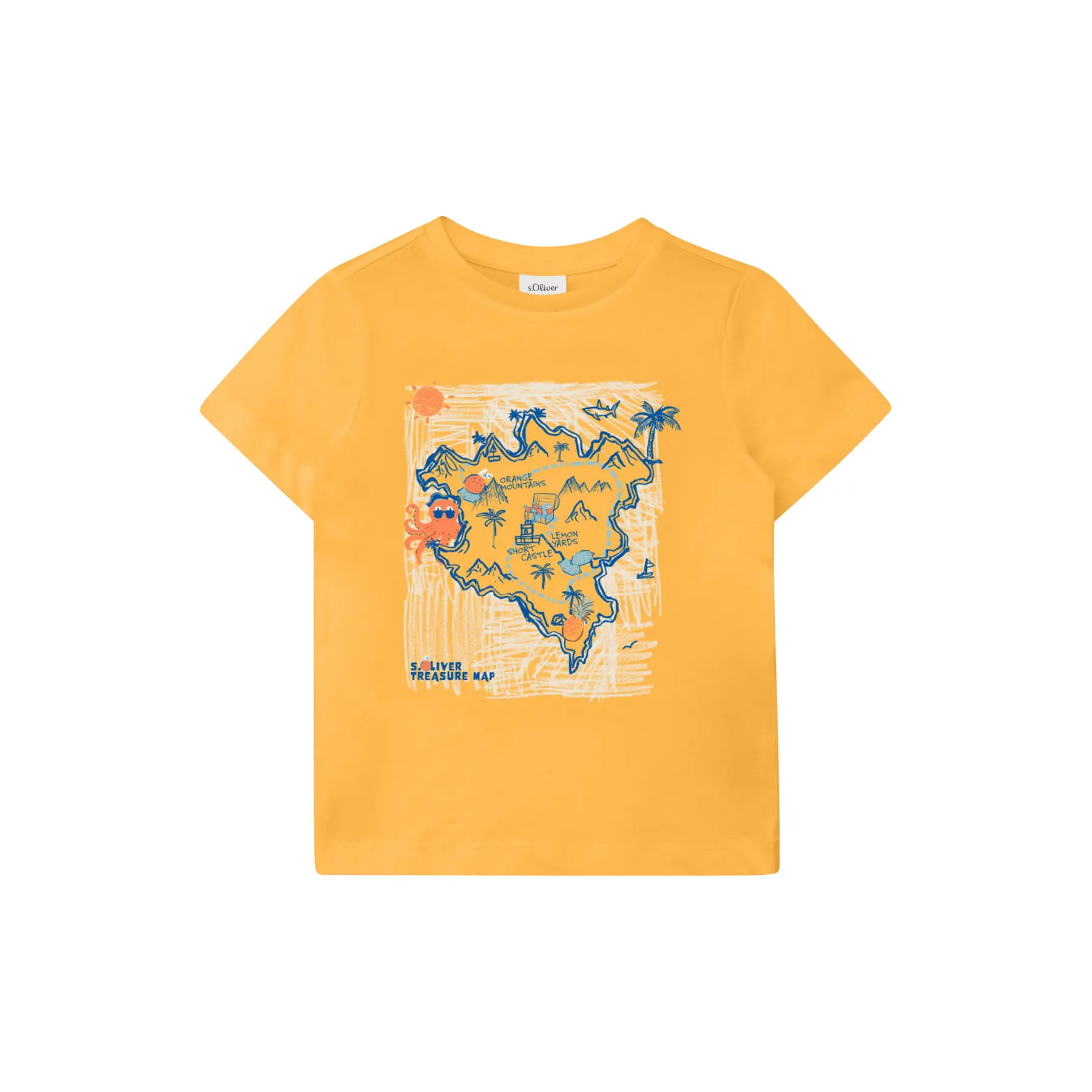 T-shirt van katoen met print aan de voorkant recht model kind s.Oliver