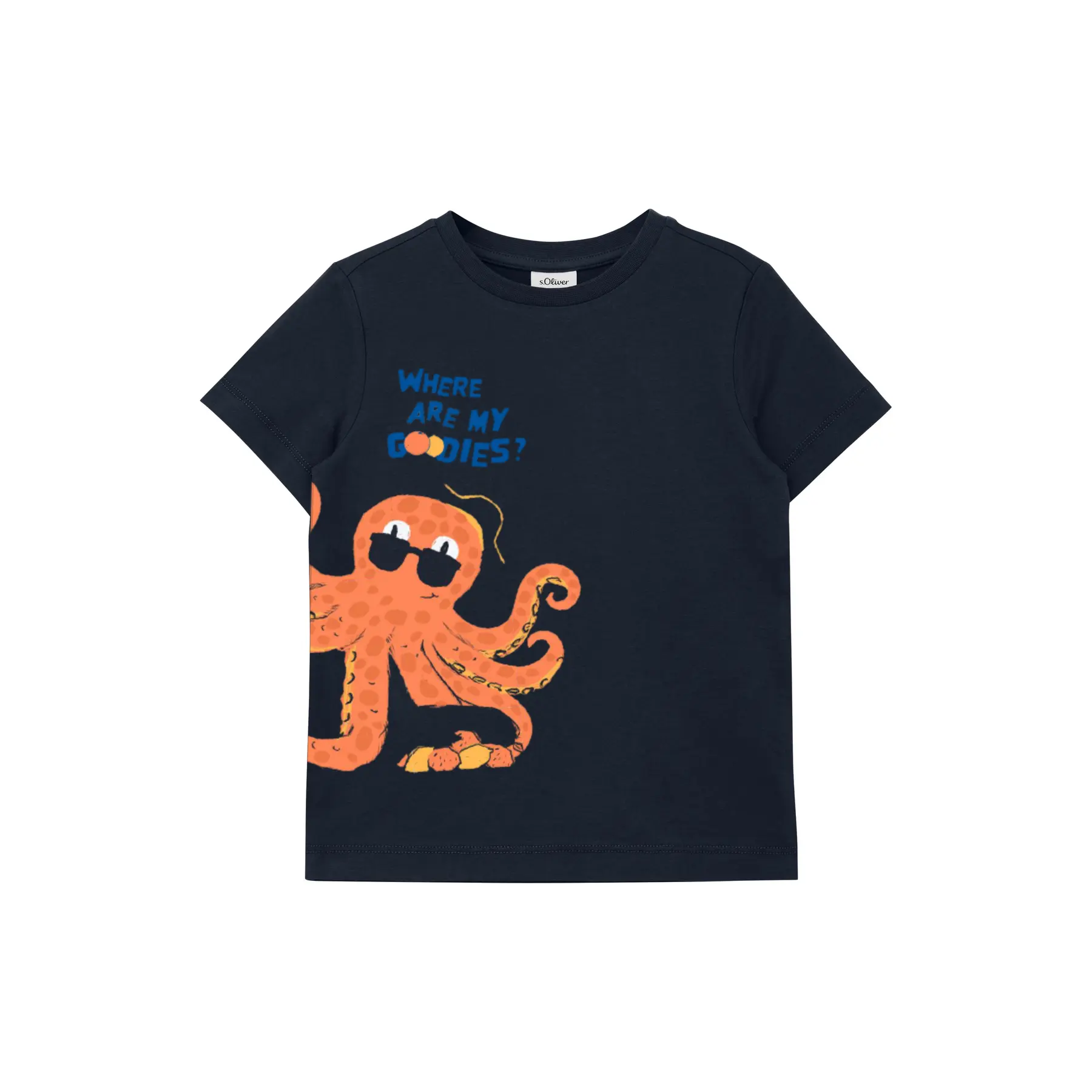 T-Shirt aus Jersey gerade geschnitten mit Foam Druck für Kinder s.Oliver