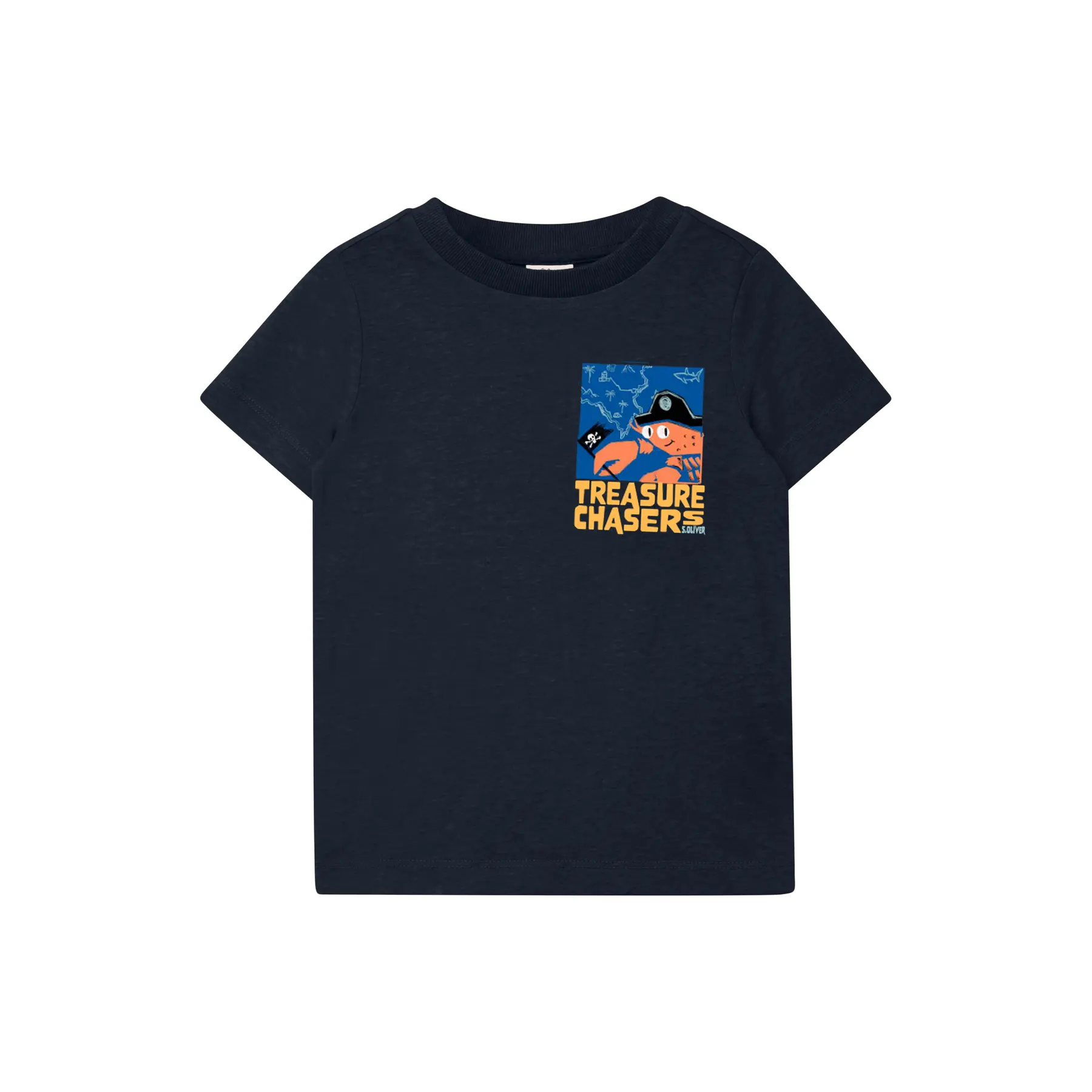 T-shirt met opdruk voor en ronde hals recht model kind s.Oliver
