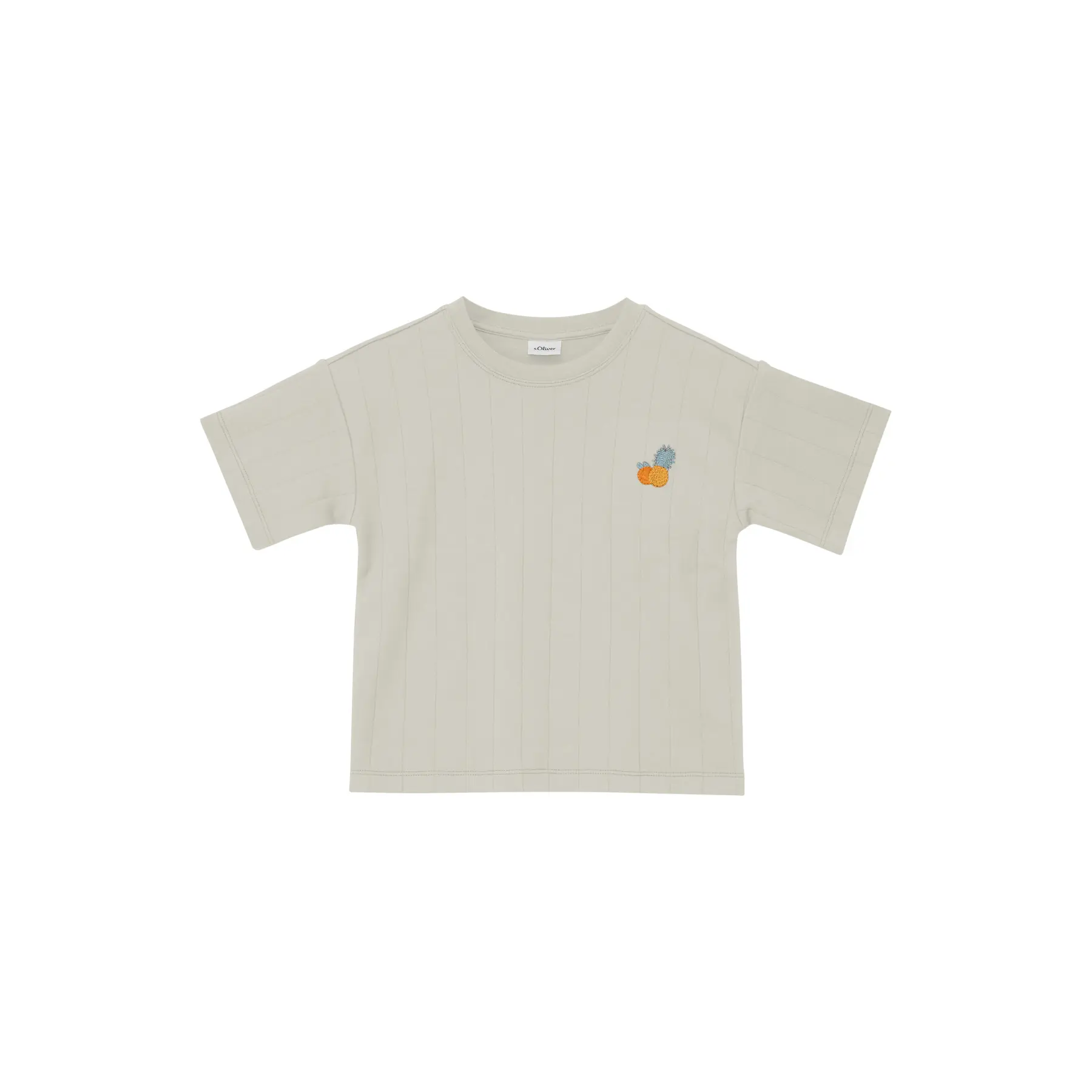 T-Shirt Oversize aus strukturiertem Jersey-Interlock mit Stickerei für Kinder s.Oliver