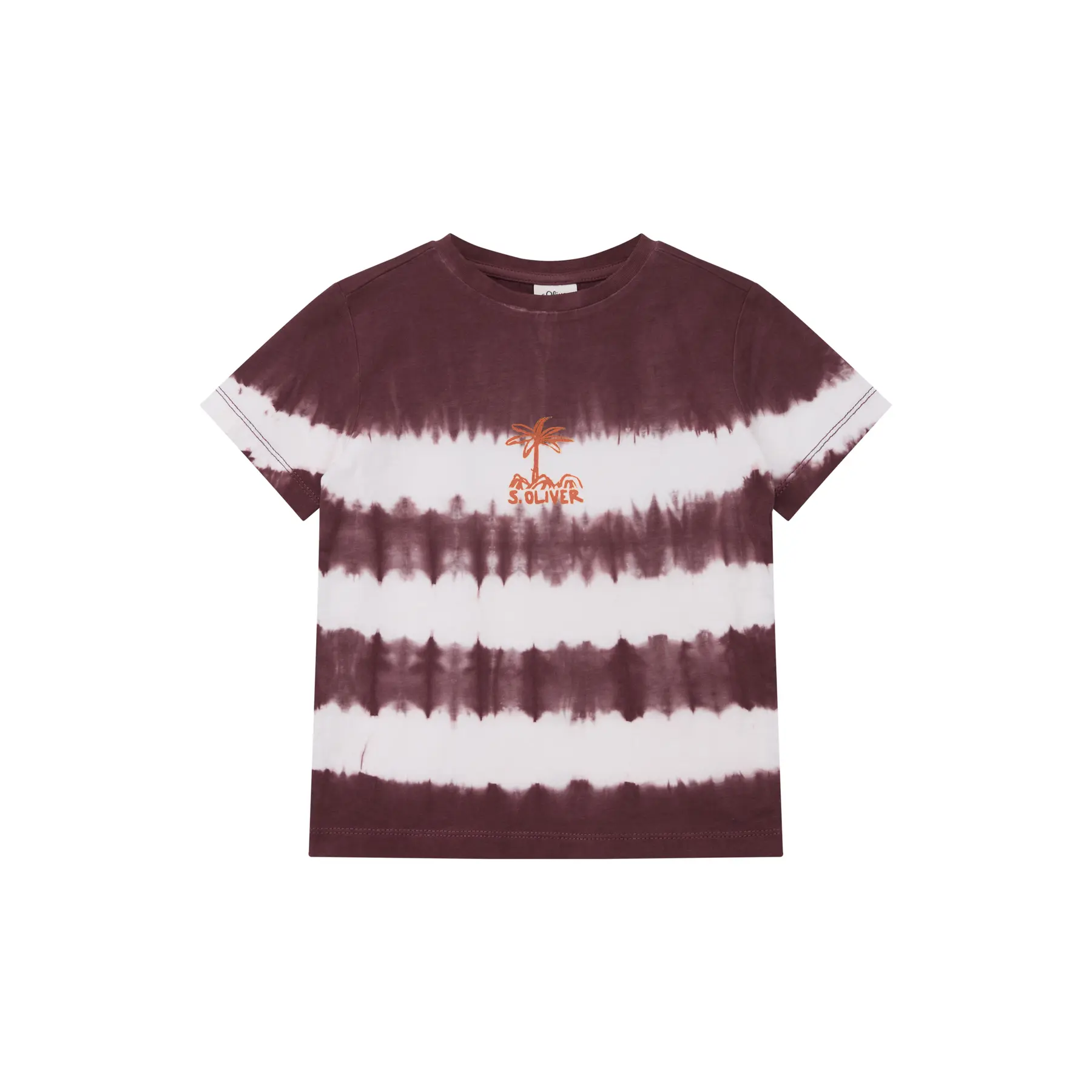 T-Shirt Gerader Schnitt aus weichem Jersey mit Batikdruck Kinder s.Oliver