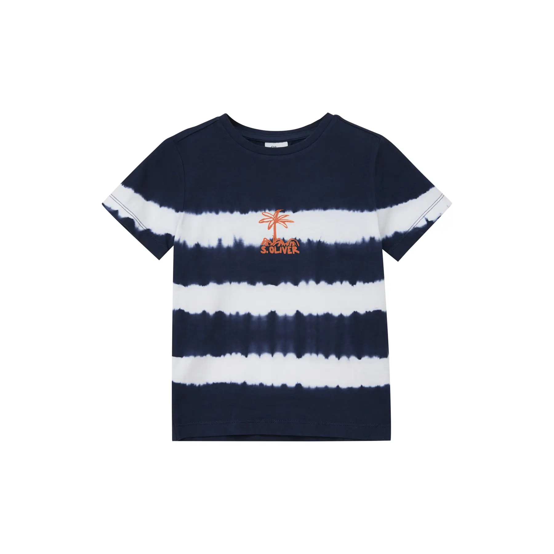 T-Shirt Gerader Schnitt aus weichem Jersey mit Batikdruck Kinder s.Oliver