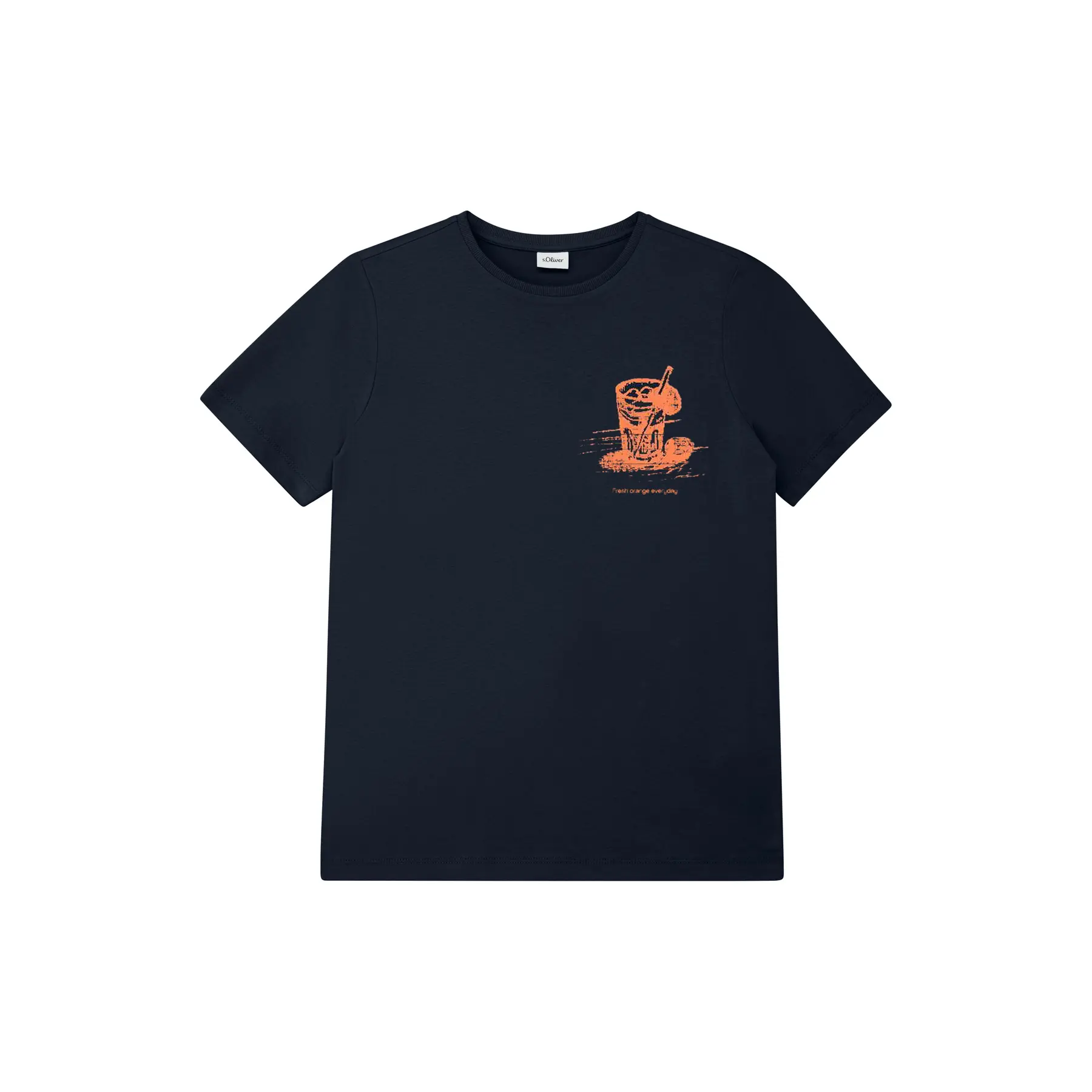 T-shirt en jersey avec imprimé devant coupe droite enfant s.Oliver