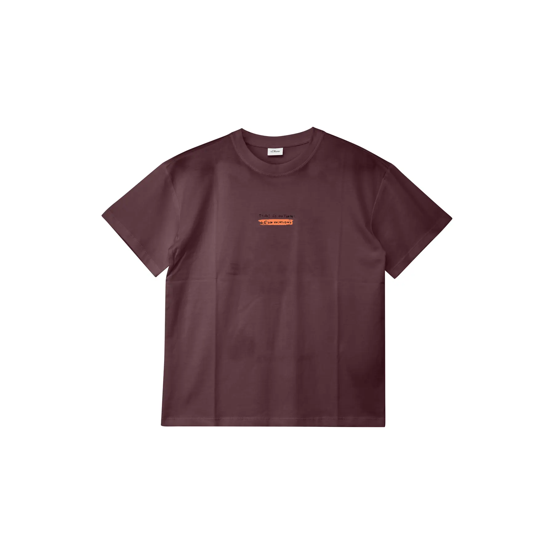T-shirt con stampa davanti e dietro bambino s.Oliver