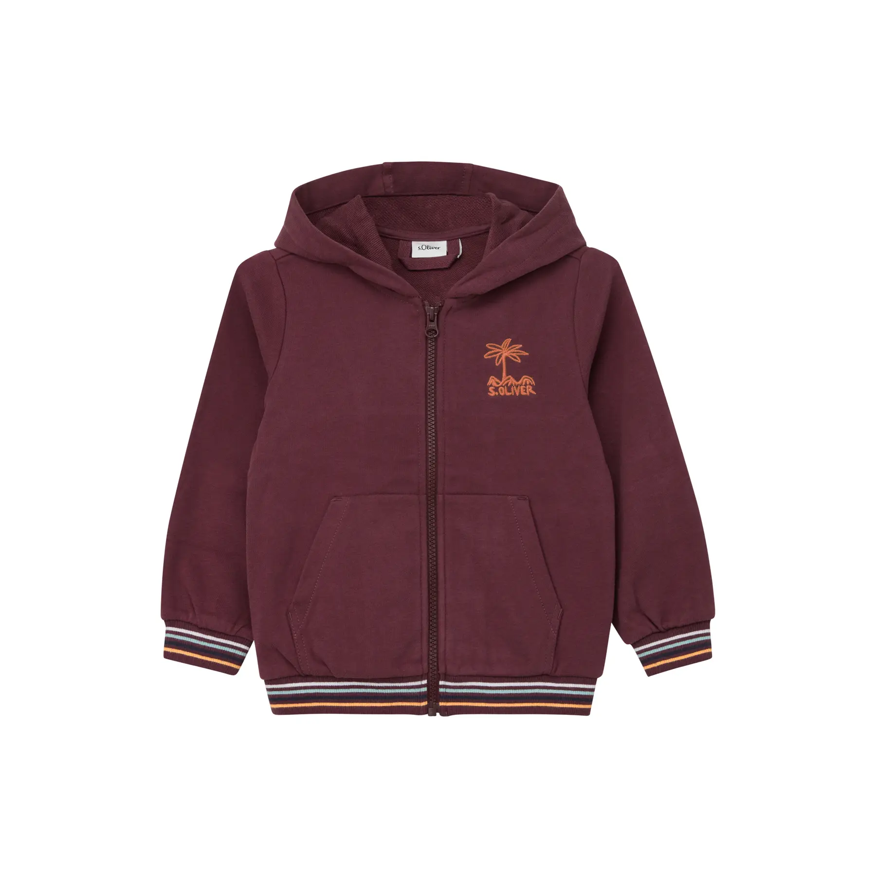 Veste sweat-shirt à capuche avec poche kangourou enfant s.Oliver Veste sweat-shirt à capuche avec poche kangourou enfant s.Oliver