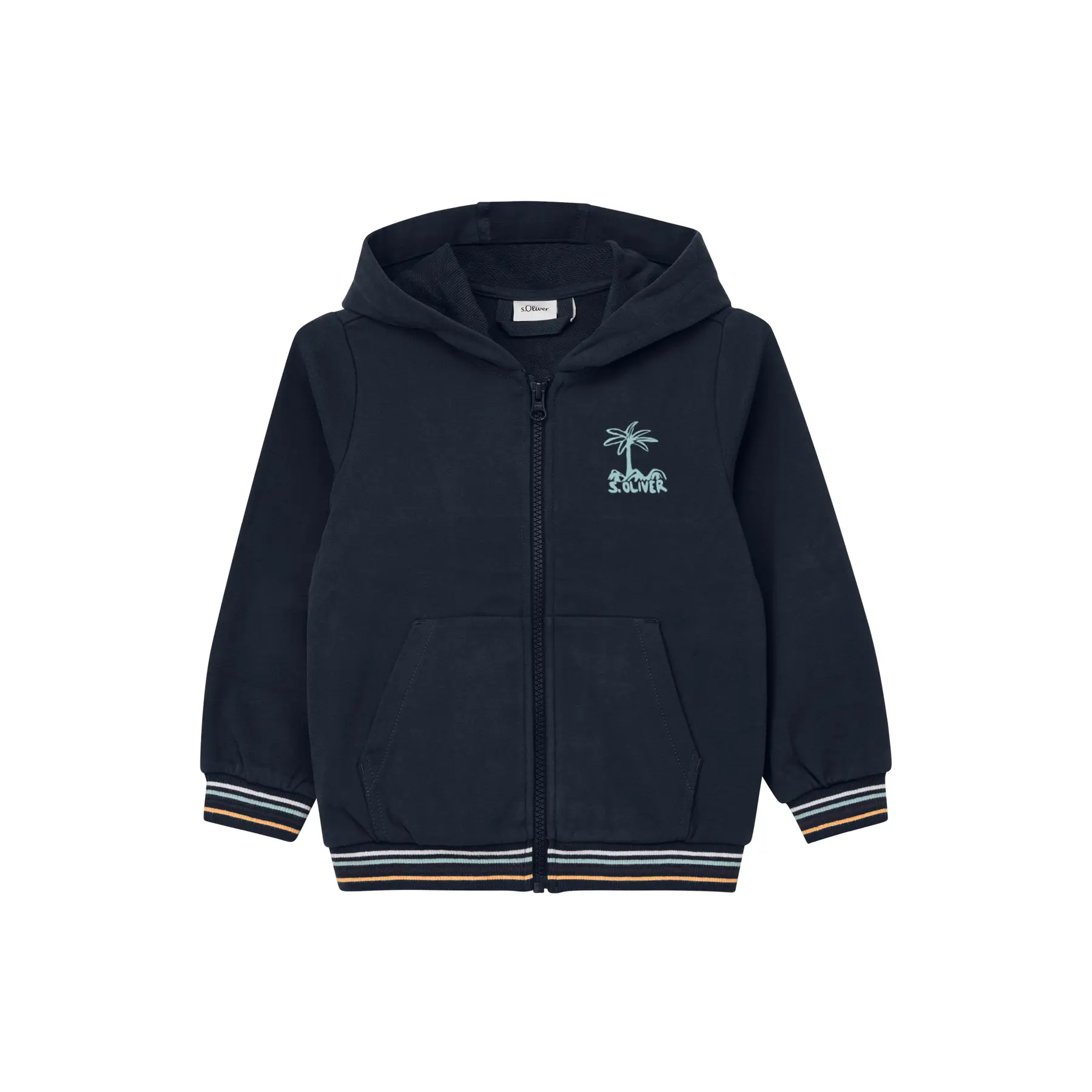 Veste sweat-shirt à capuche avec poche kangourou enfant s.Oliver Veste sweat-shirt à capuche avec poche kangourou enfant s.Oliver