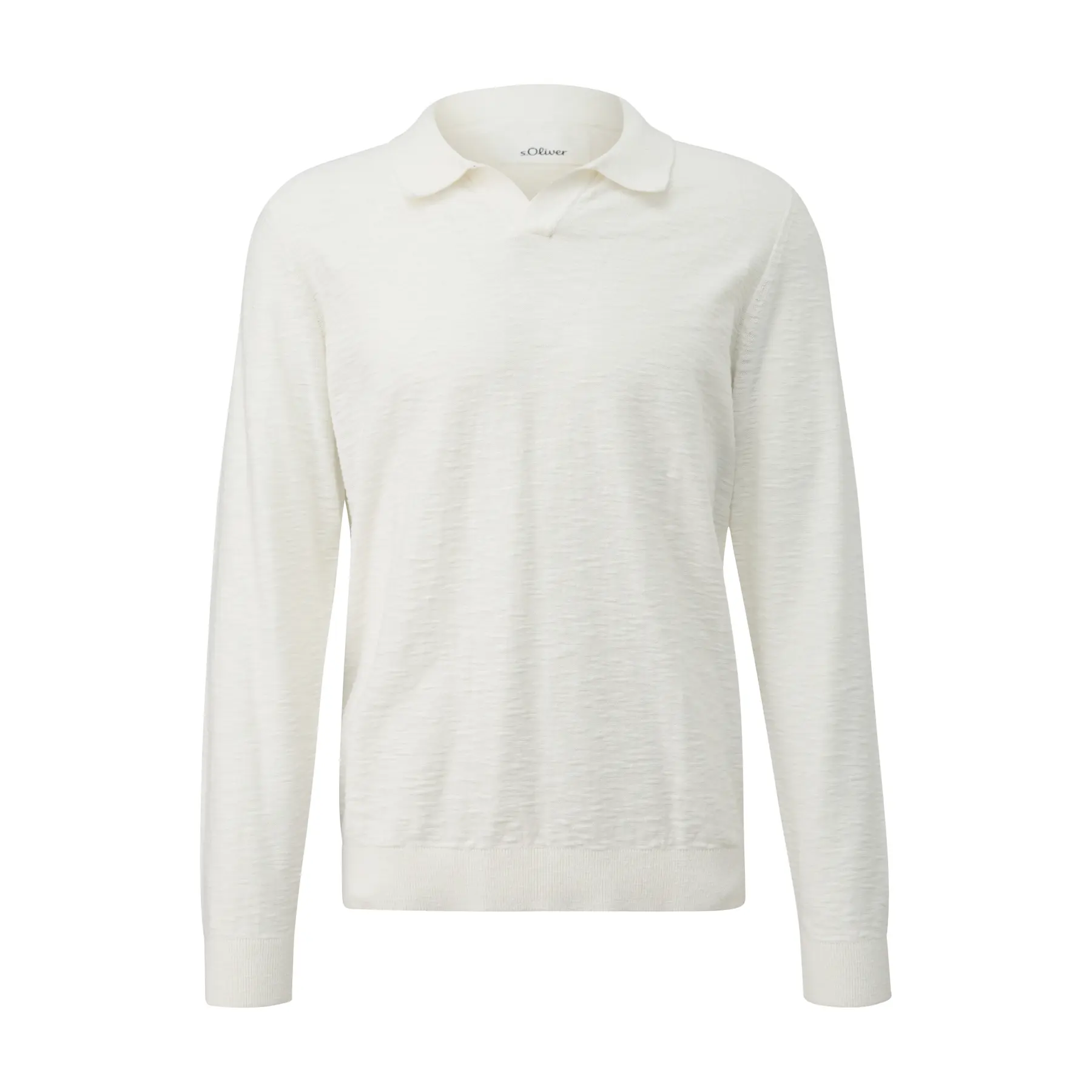 Pullover in cotone con col polo s.Oliver