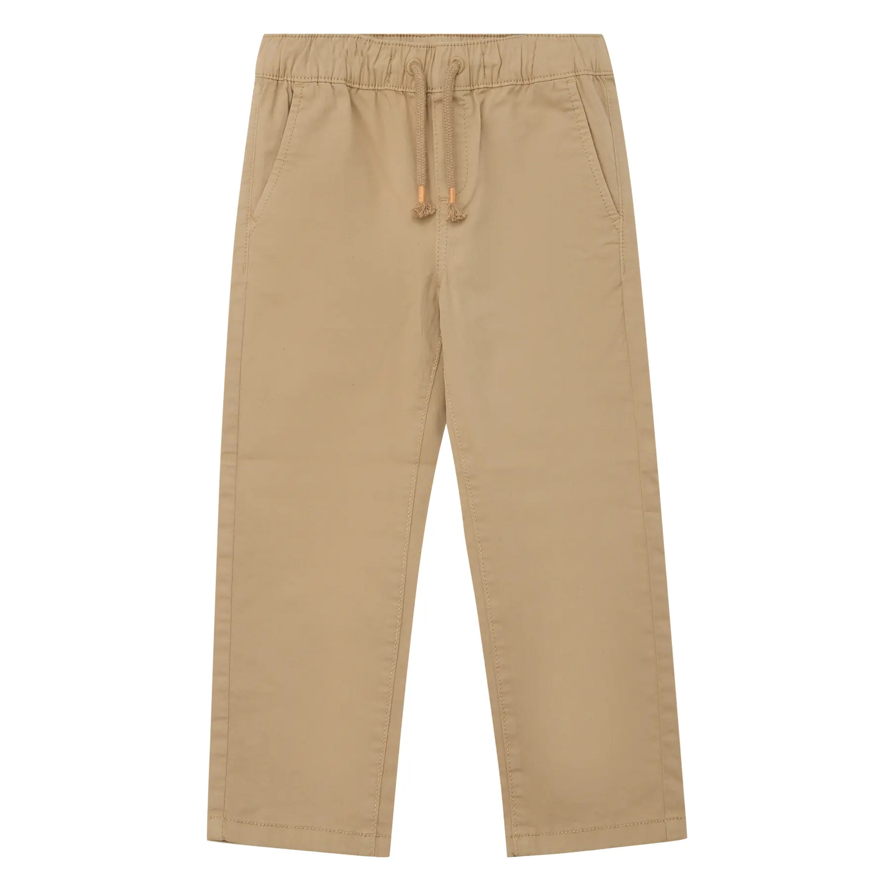 Pantaloni baggy da infilare a vita media gamba larga in twill leggero tinto in pezzo bambino s.Oliver