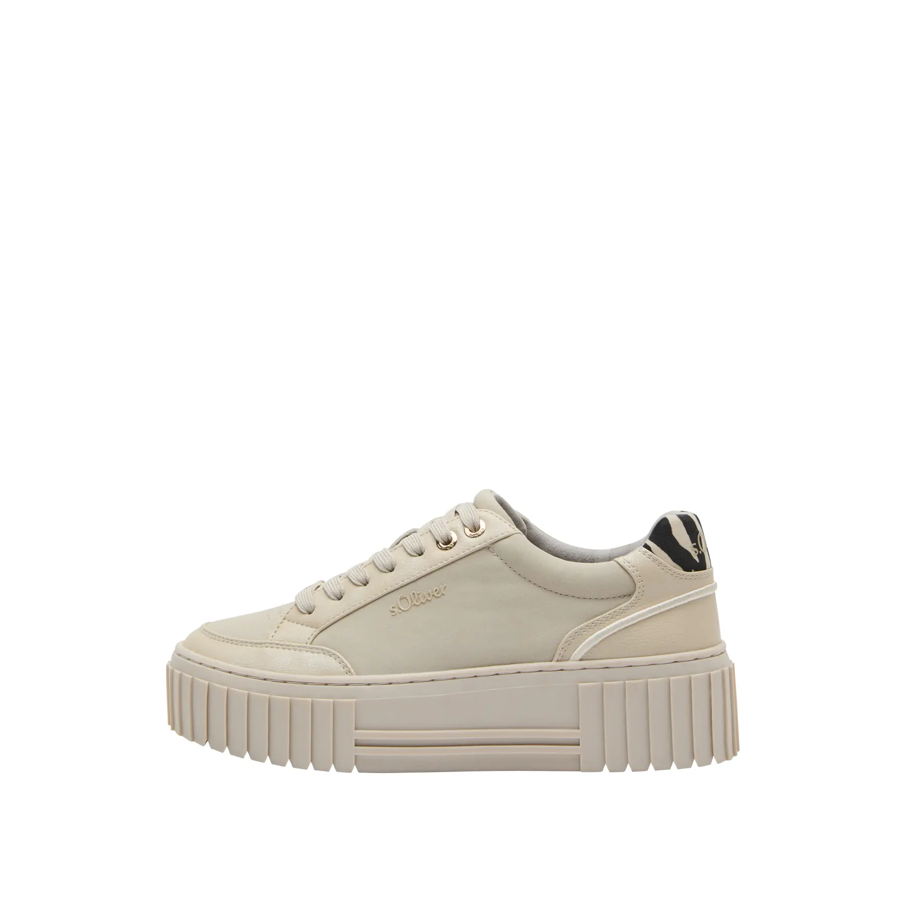 s.Oliver - female - Trainers met plateauzool en leo-detail