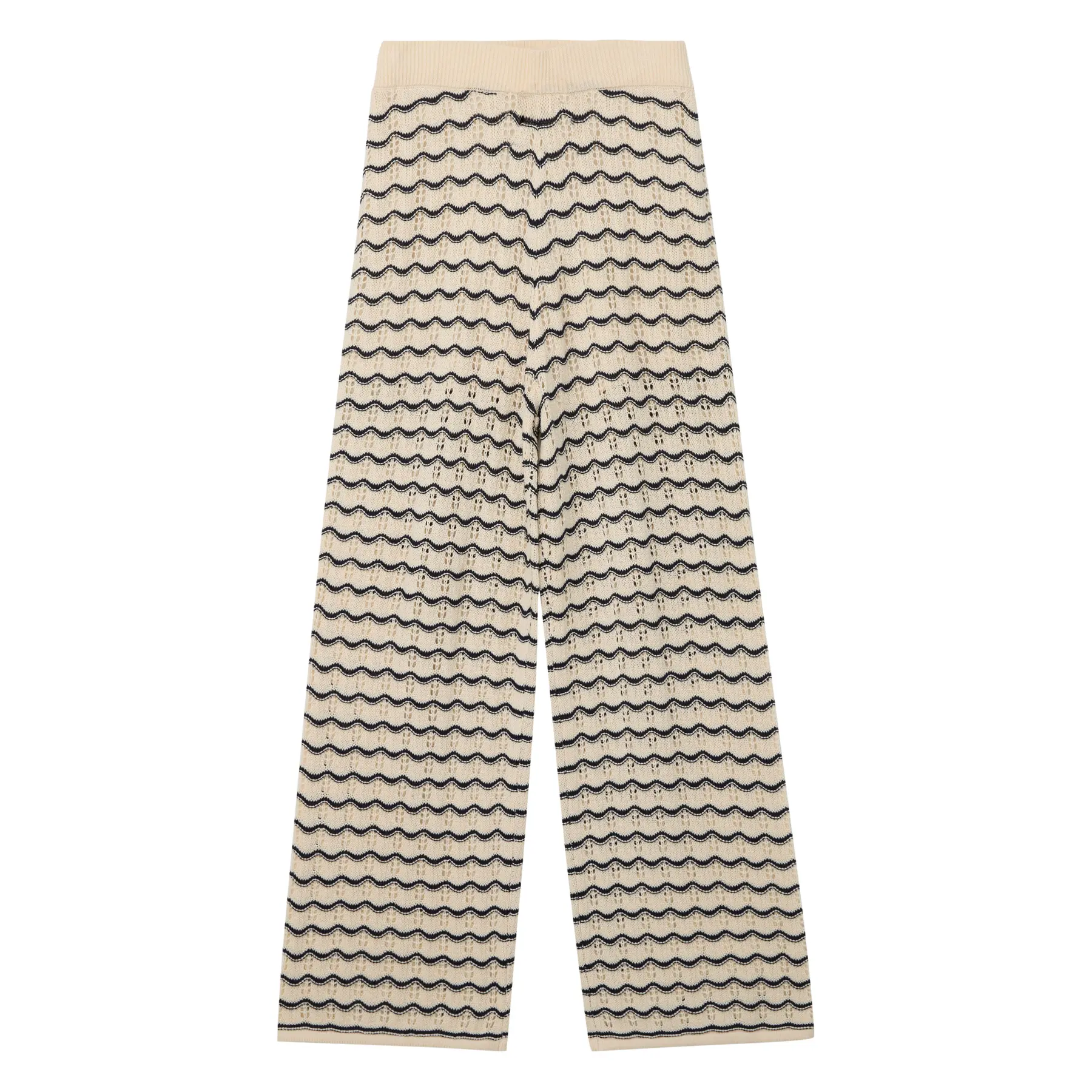 Pantaloni a gamba larga in maglia traforata ragazza s.Oliver