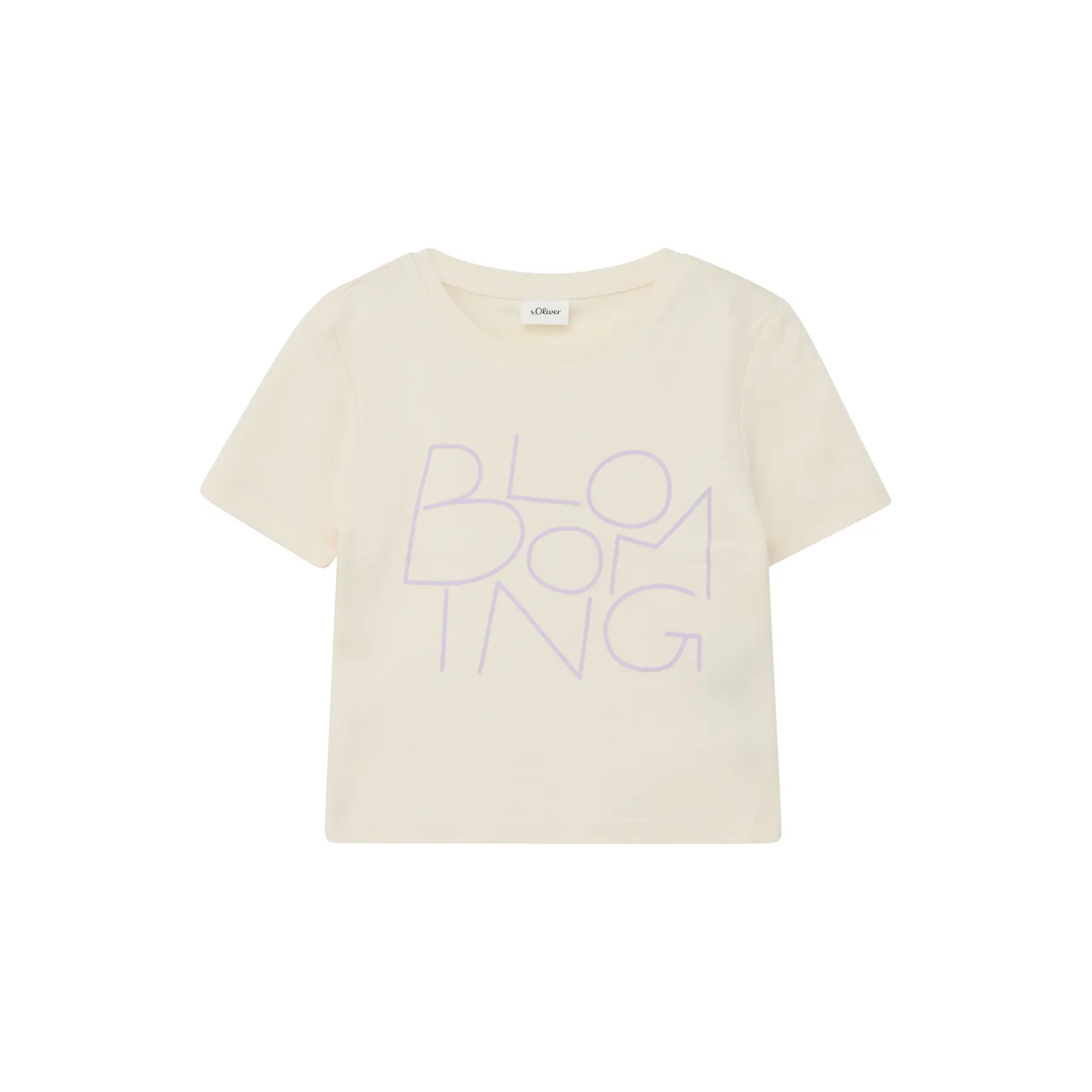 Slim Fit Korte Mouwen T-shirt met Rubberprint voor Meisjes s.Oliver