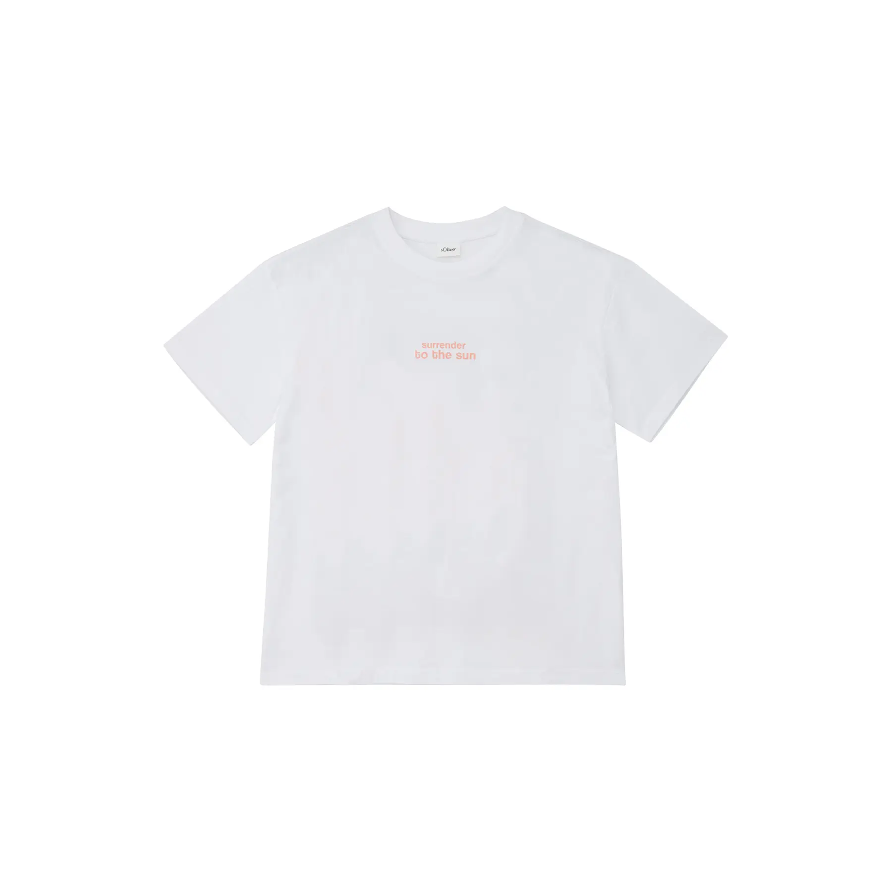 T-shirt oversize con stampa davanti e dietro ragazza s.Oliver