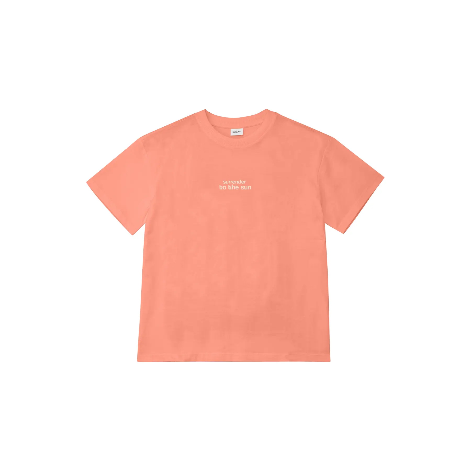 T-shirt oversize con stampa davanti e dietro ragazza s.Oliver