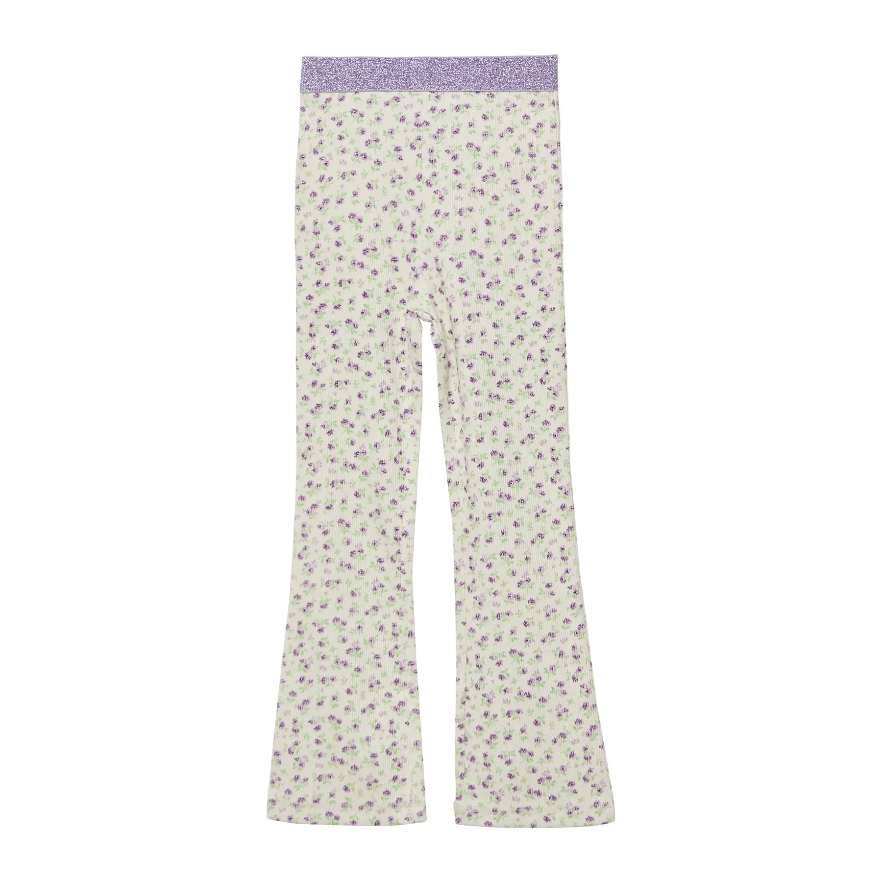 Leggings a coste con vita glitterata bambina s.Oliver