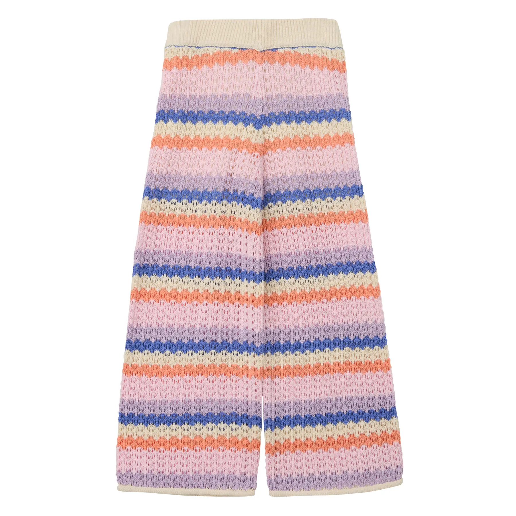 s.Oliver - female - Broek met wijde pijpen in ajourbreisel