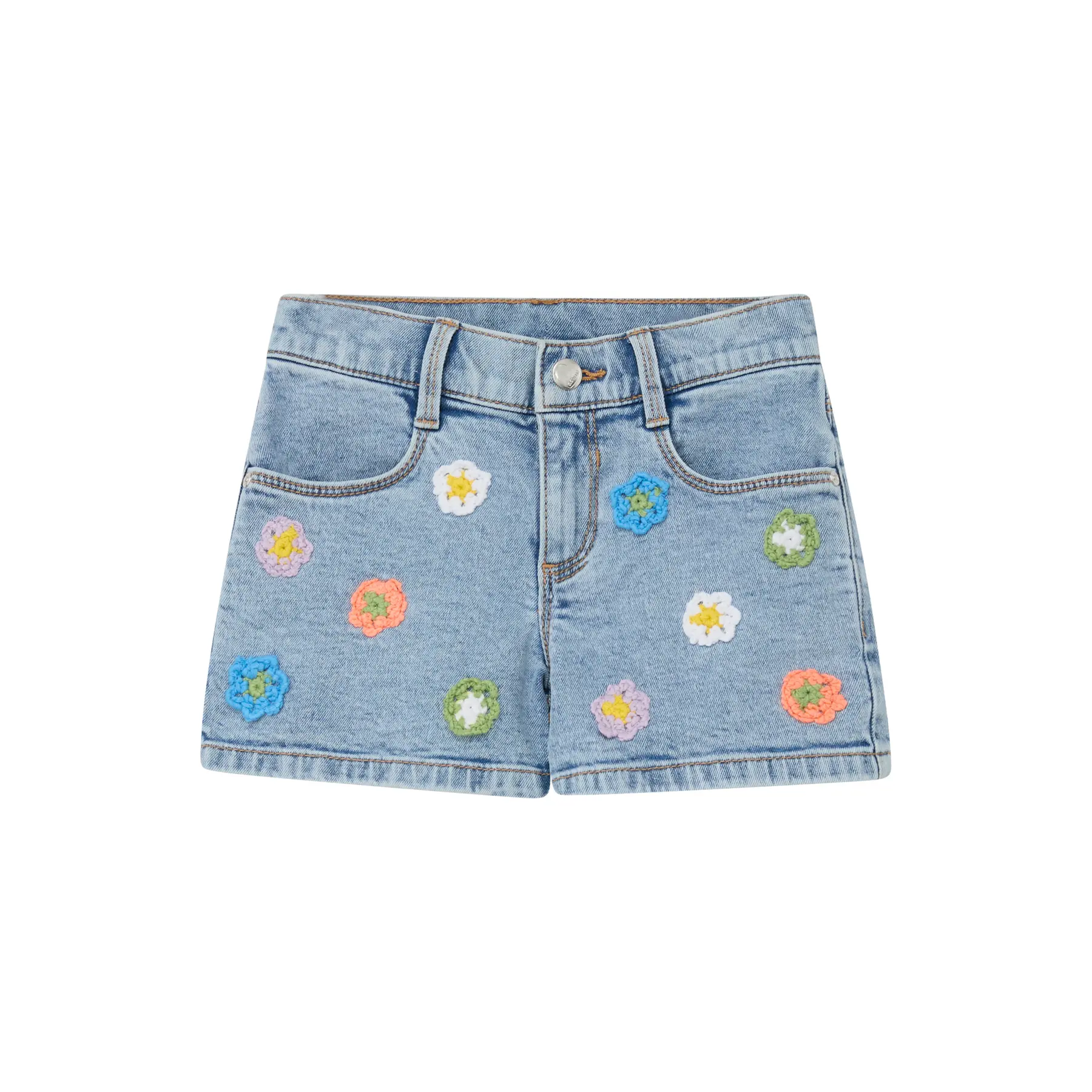 Short en jean Regular Fit High Rise Wide Leg Application fille s.Oliver