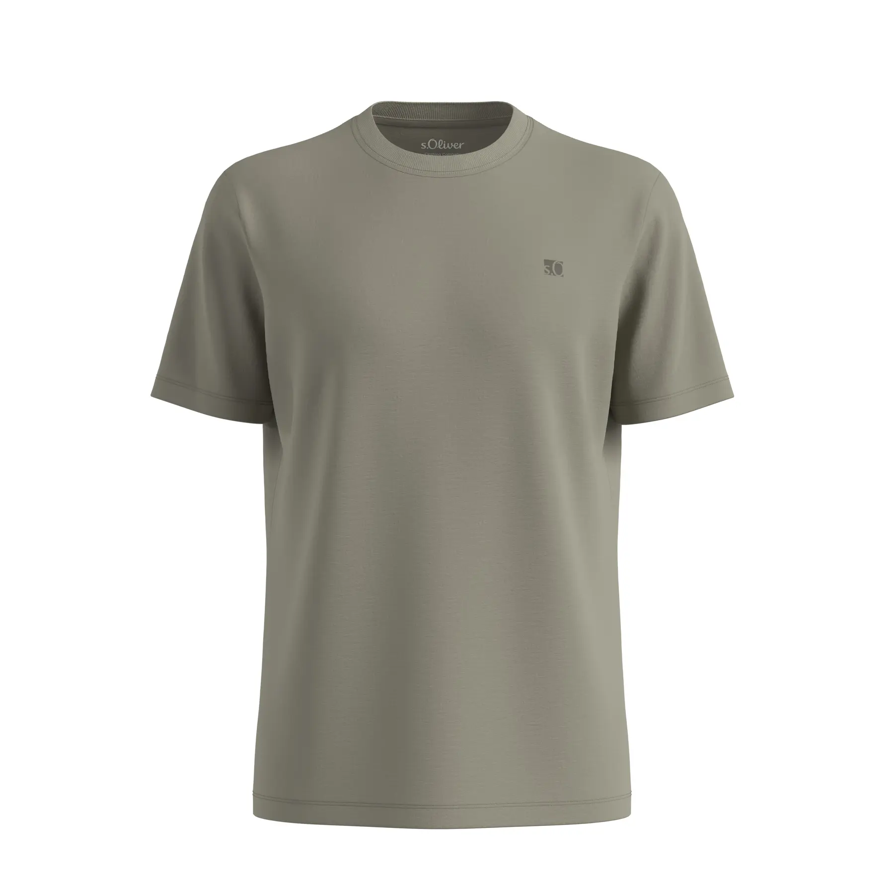 T-shirt testurizzato in filo fiammeggiato con dettagli logo s.Oliver