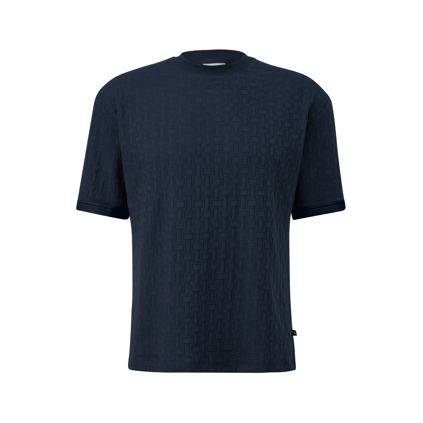 T-shirt testurizzato in jacquard dalla vestibilità morbida con colletto rotondo s.Oliver
