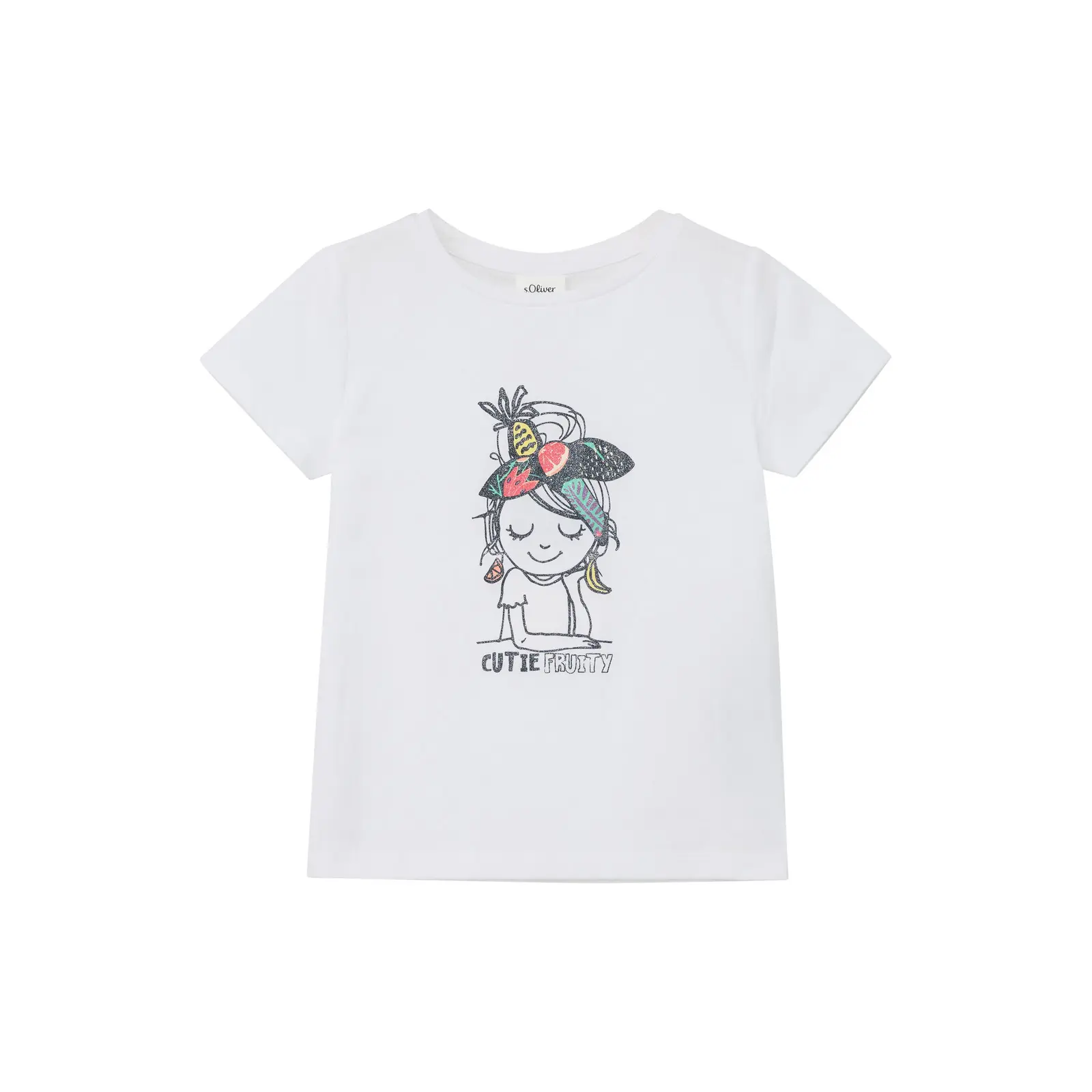 T-shirt Regular Fit met glinsterend print voor meisje s.Oliver