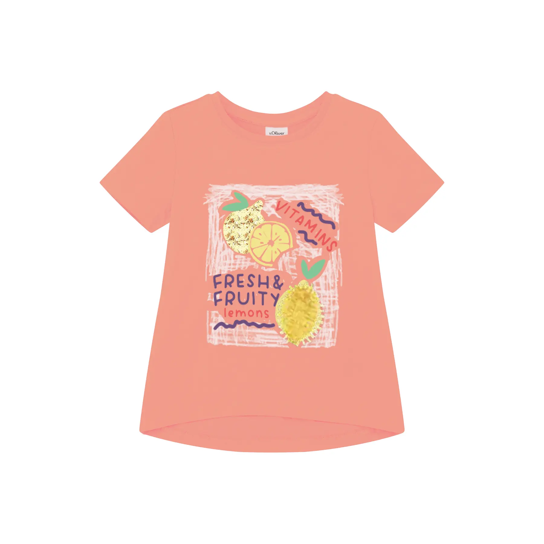 T-shirt Loose Fit con paillettes e stampa Foam ragazza s.Oliver