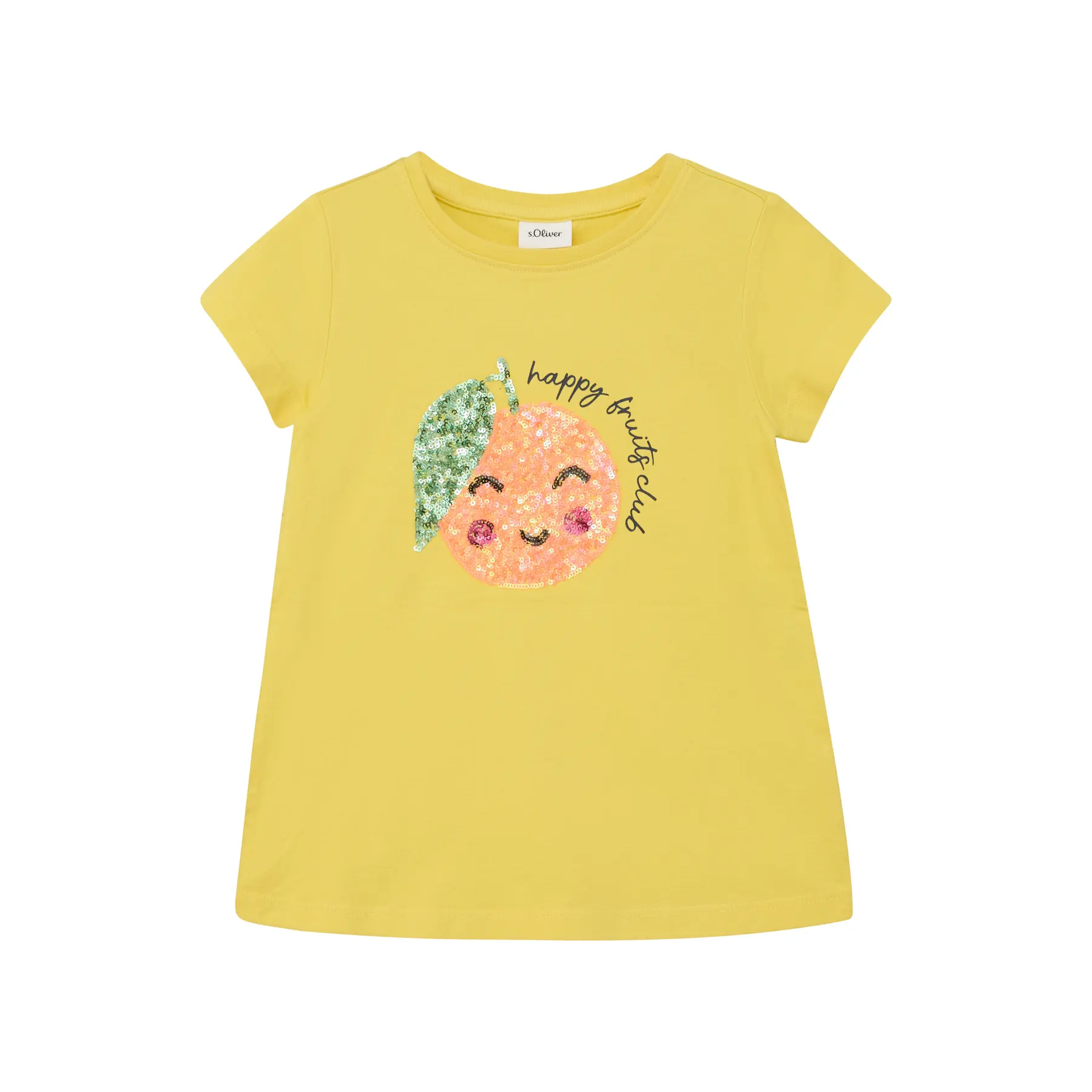 T-shirt a forma di trapezio con stampa reversibile e paillettes per ragazza s.Oliver