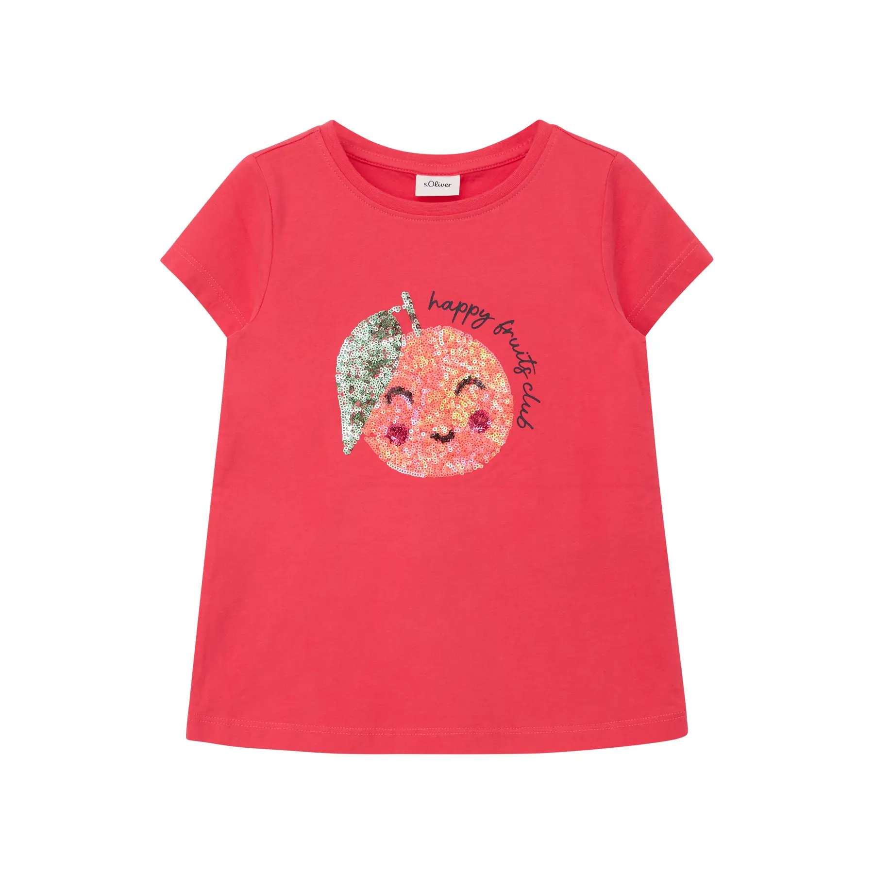 T-shirt a forma di trapezio con stampa reversibile e paillettes per ragazza s.Oliver