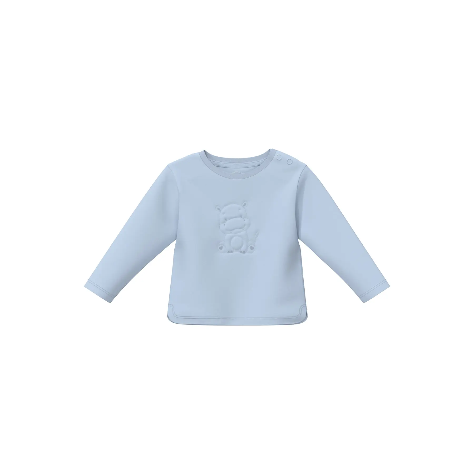 T-shirt unisexe à manches longues avec artwork et boutons-pression bébé s.Oliver