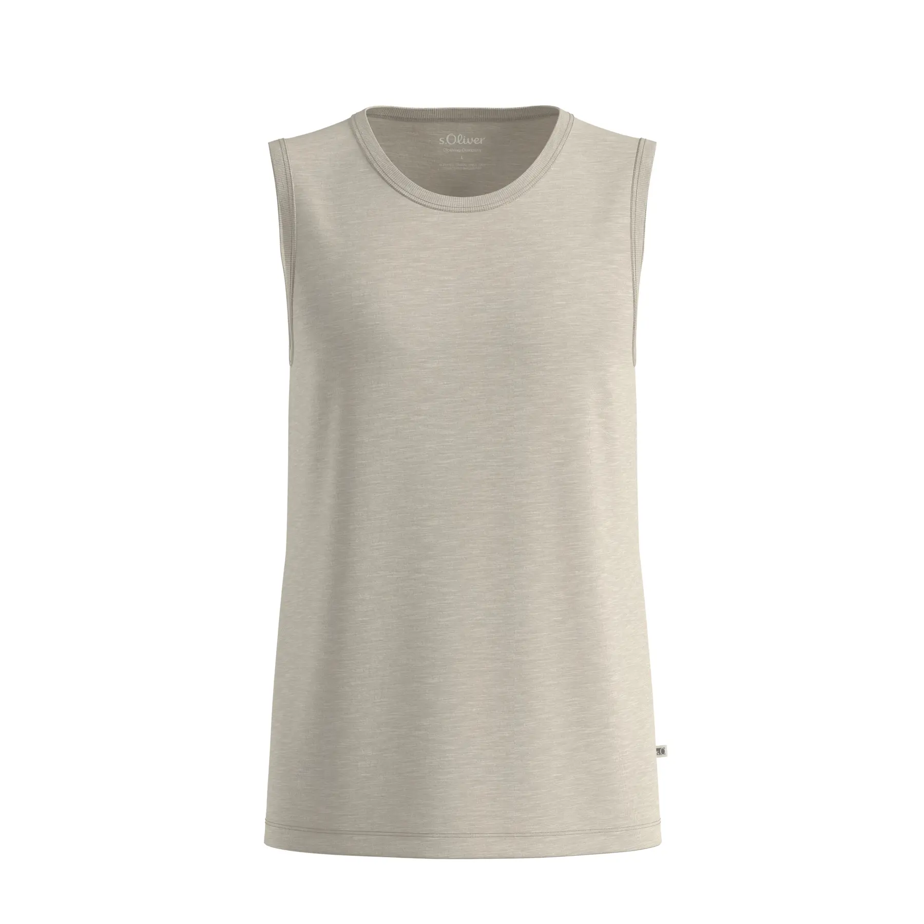Weiches, gemischtes Baumwoll-Tanktop mit Rundhalsausschnitt s.Oliver