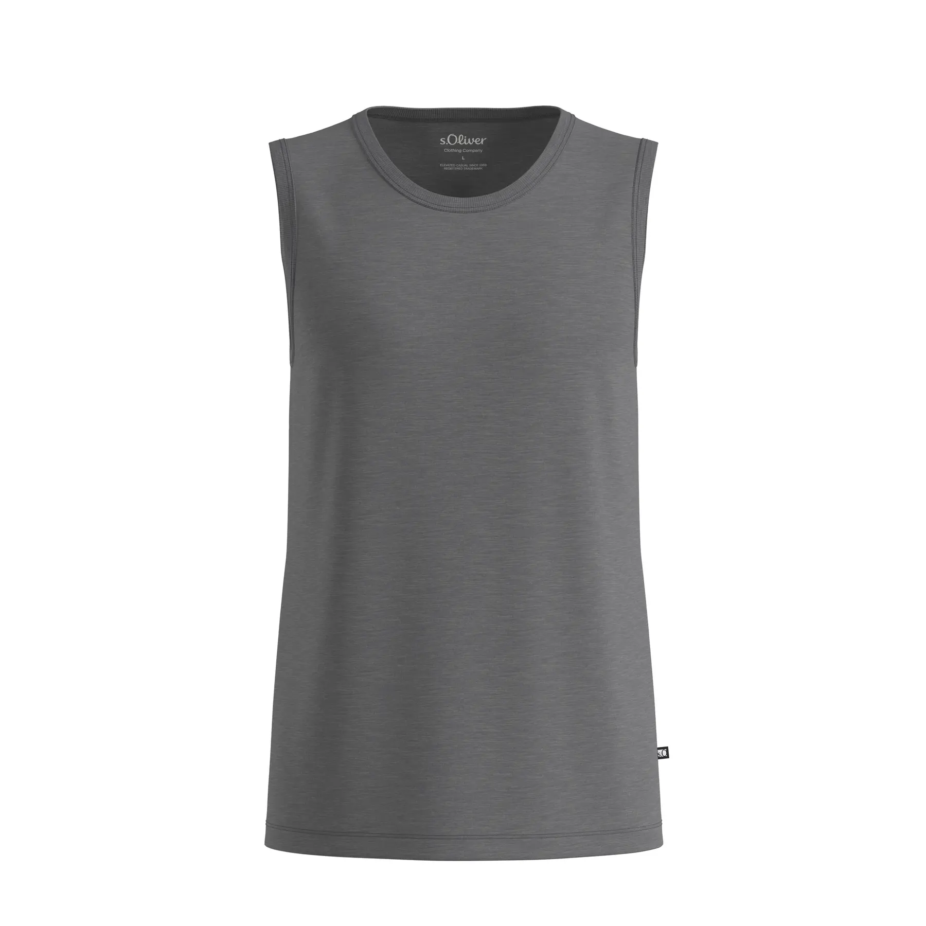 Weiches, gemischtes Baumwoll-Tanktop mit Rundhalsausschnitt s.Oliver