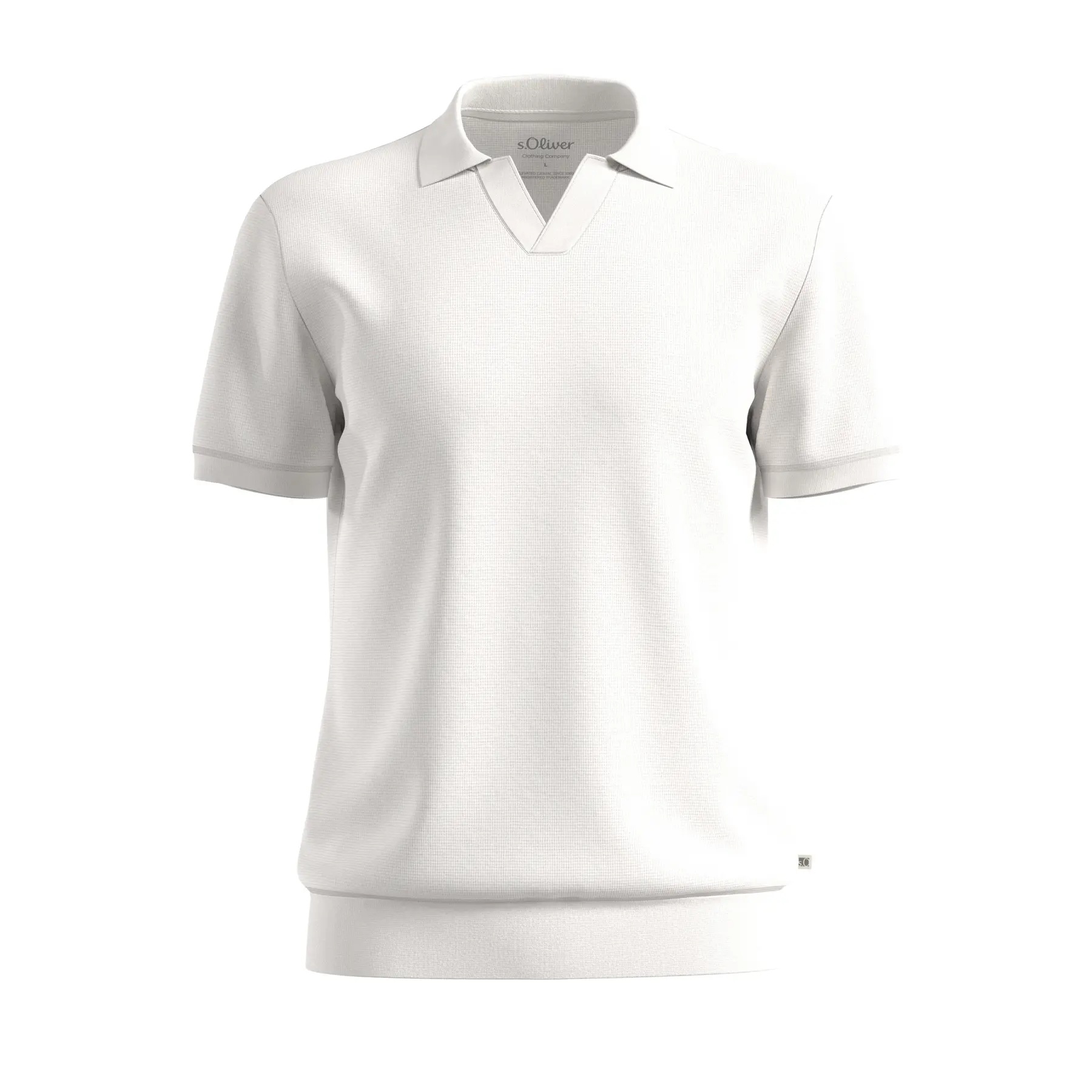Polo Strutturato in Piquet Goffrato di Cotone s.Oliver