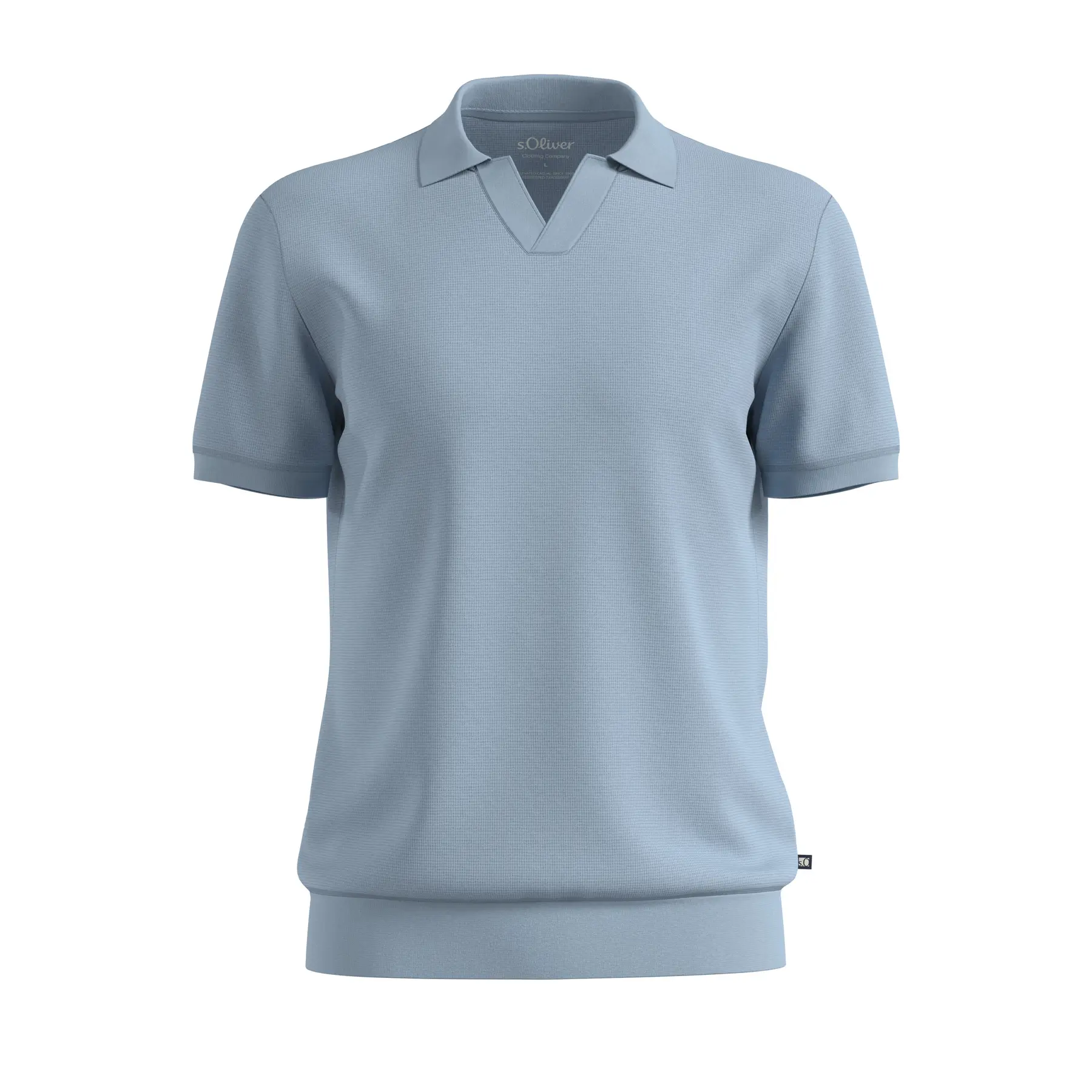 Polo Strutturato in Piquet Goffrato di Cotone s.Oliver