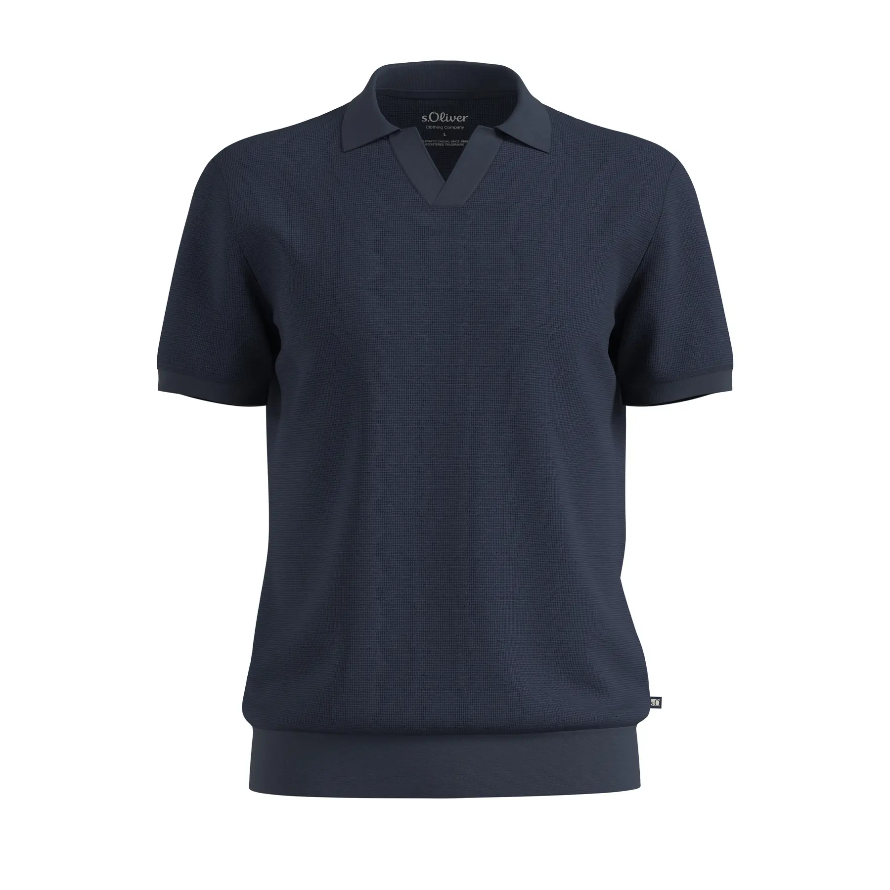 Polo Strutturato in Piquet Goffrato di Cotone s.Oliver