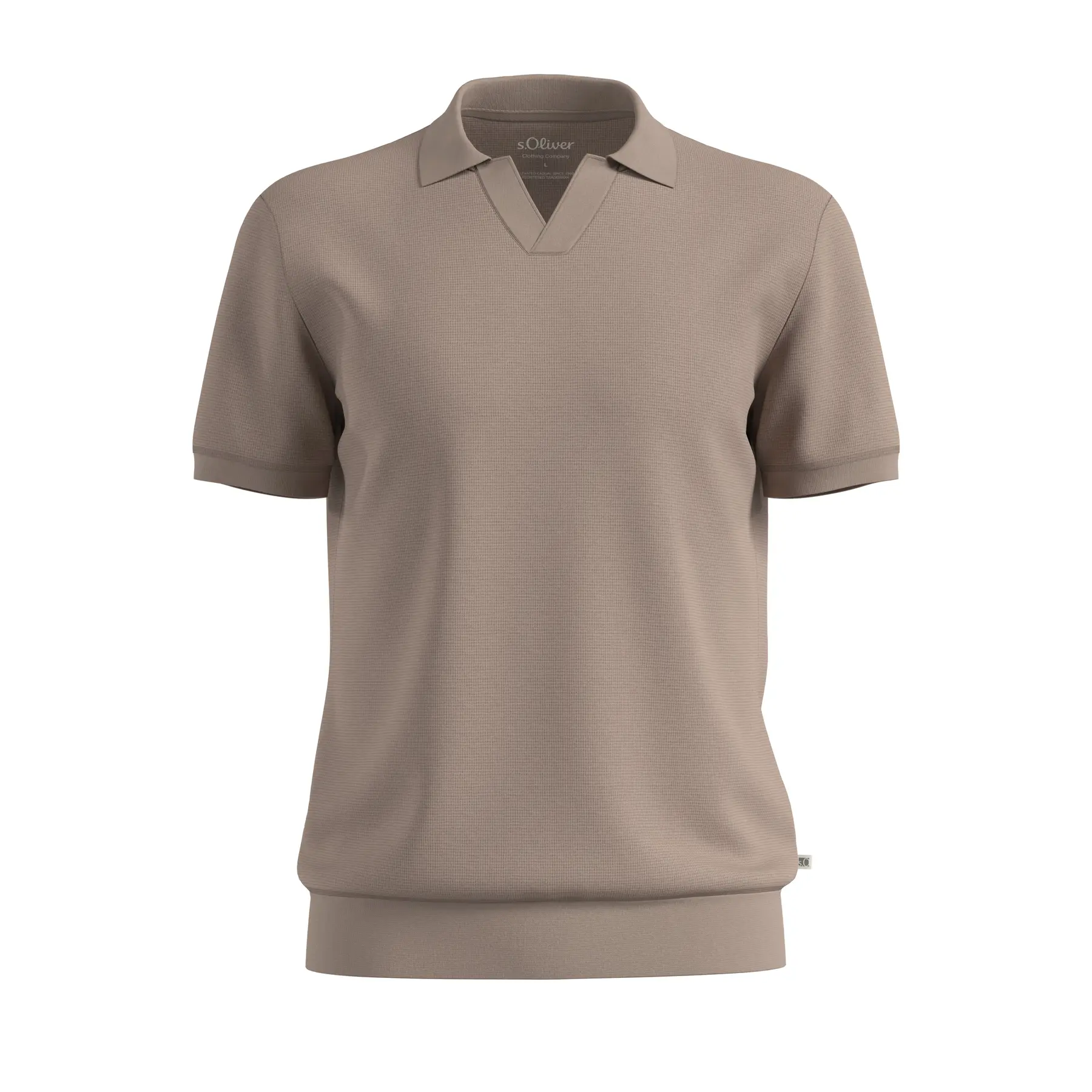 Polo Strutturato in Piquet Goffrato di Cotone s.Oliver