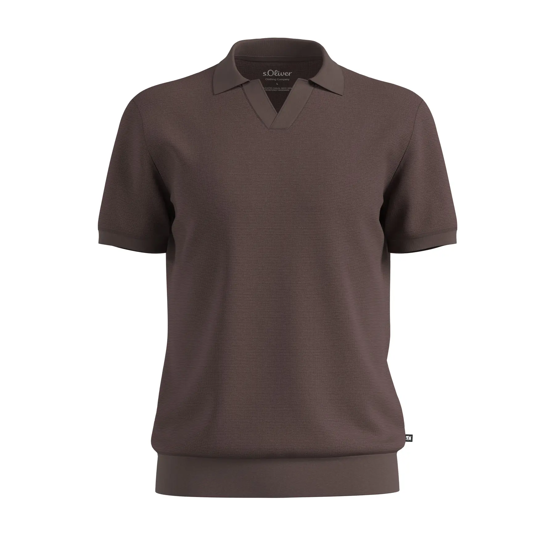 Polo Strutturato in Piquet Goffrato di Cotone s.Oliver