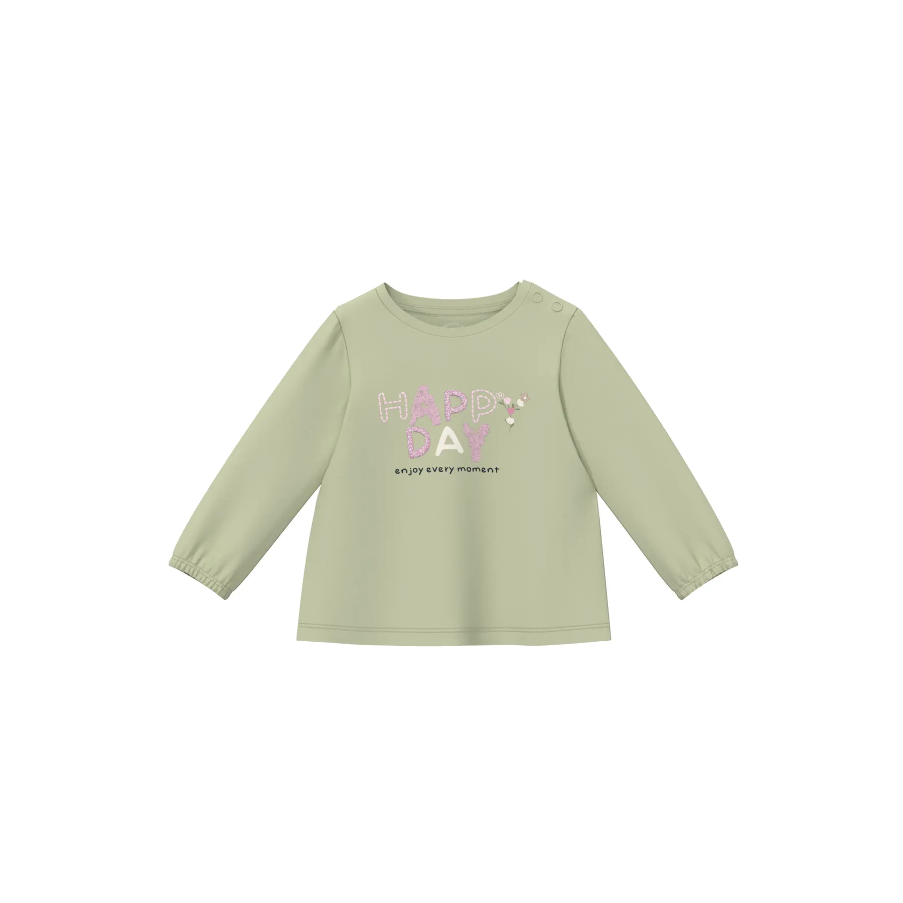 T-Shirt à Manches Longues De Forme TrapèZe Avec Artwork Et Boutons-Pression BéBé s.Oliver-image