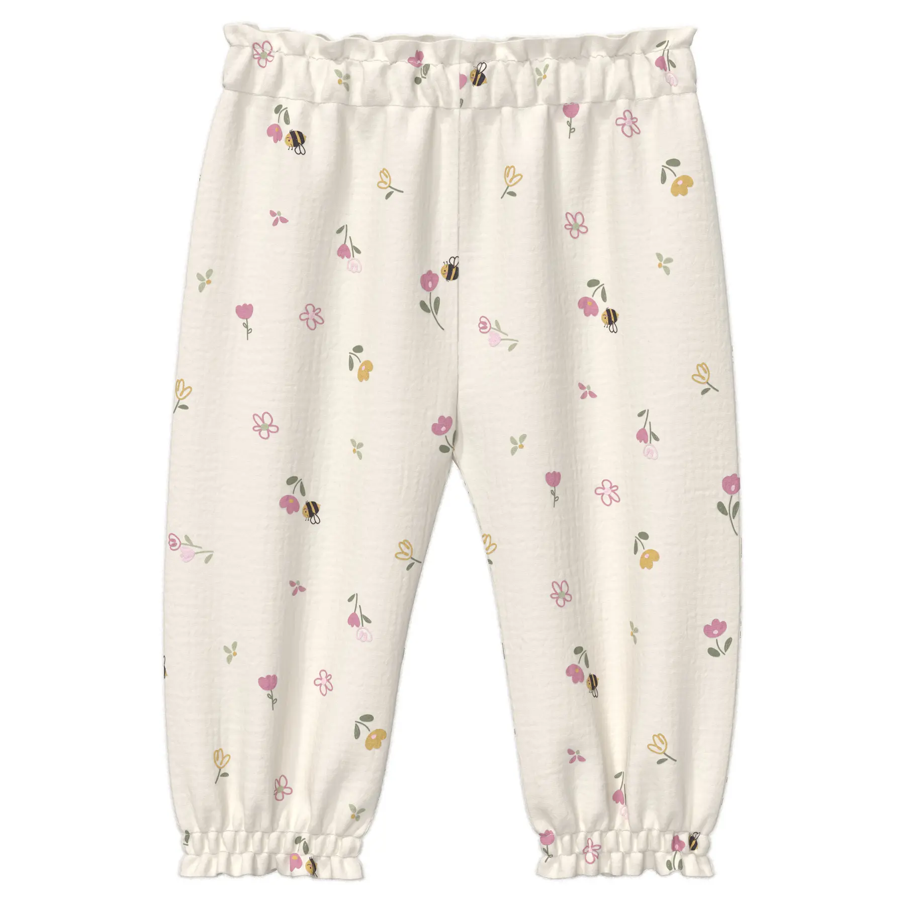 Pantalon en double gaze avec taille paperbag bébé s.Oliver