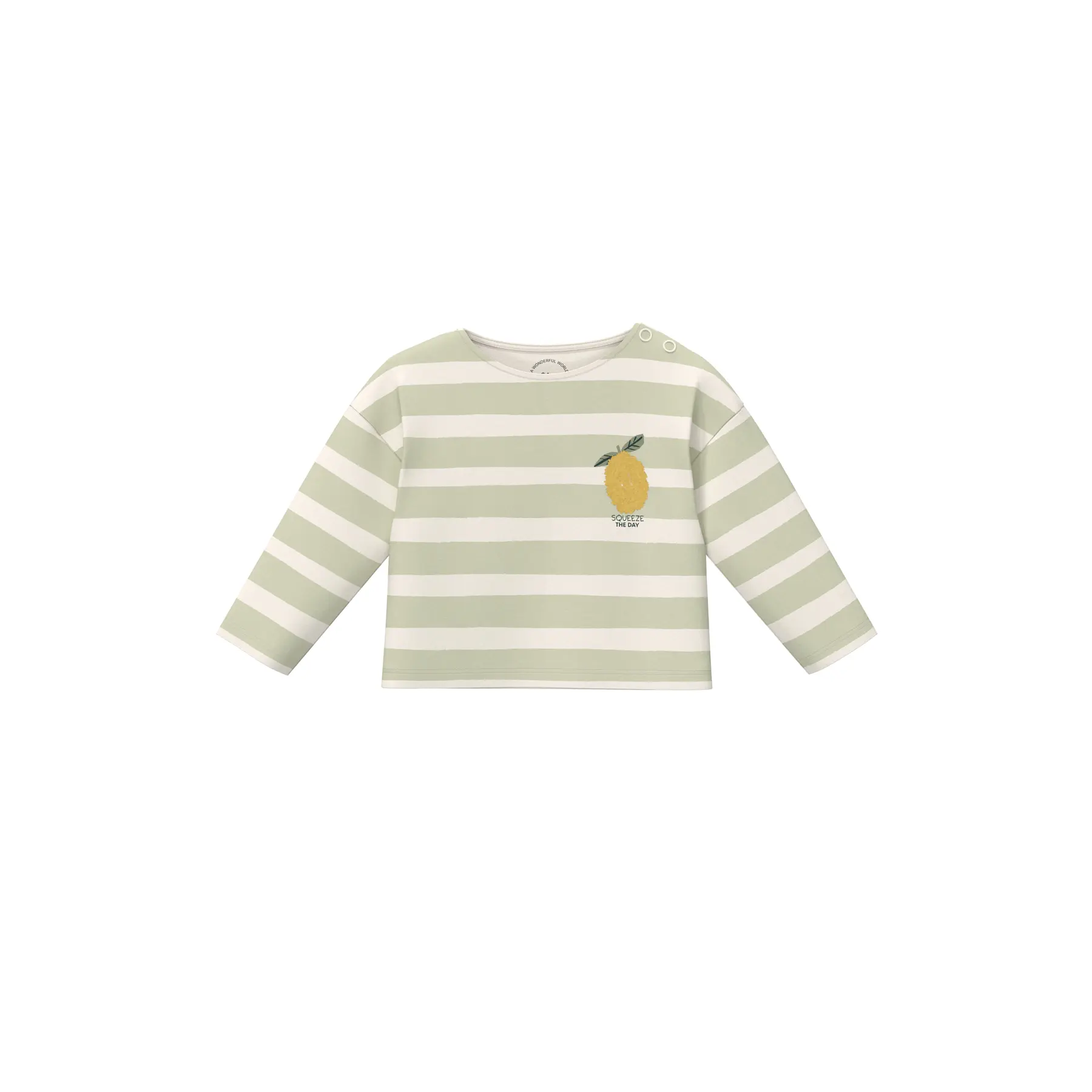 T-shirt unisexe à manches longues coupe décontractée avec imprimé all-over bébé s.Oliver