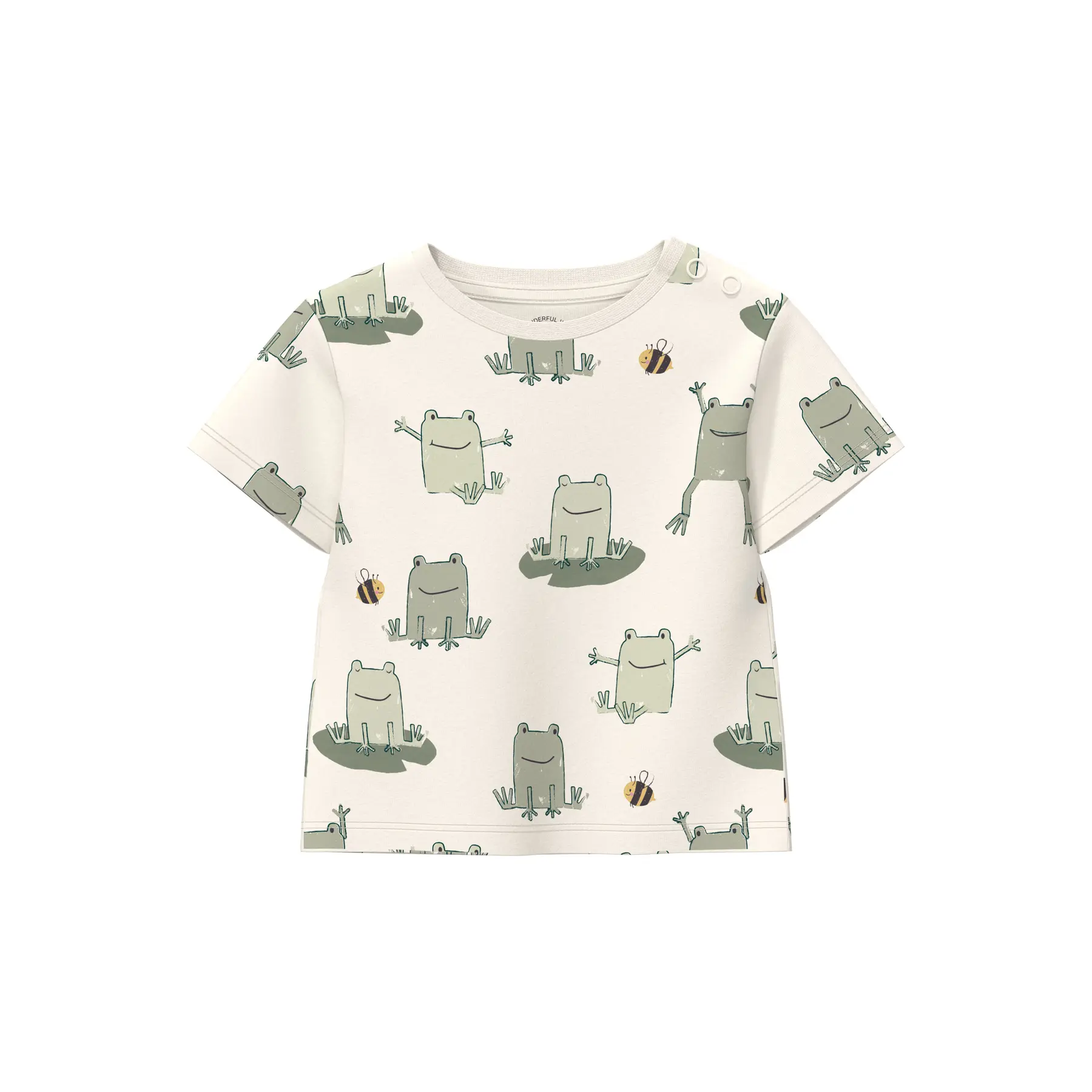 Allover-Print T-Shirt mit Druckknöpfen für Babys s.Oliver