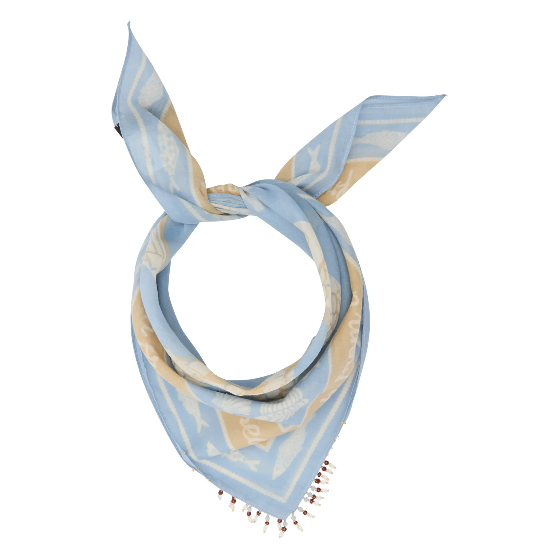 Foulard quadrato con stampa grafica e bordura decorativa donna s.Oliver